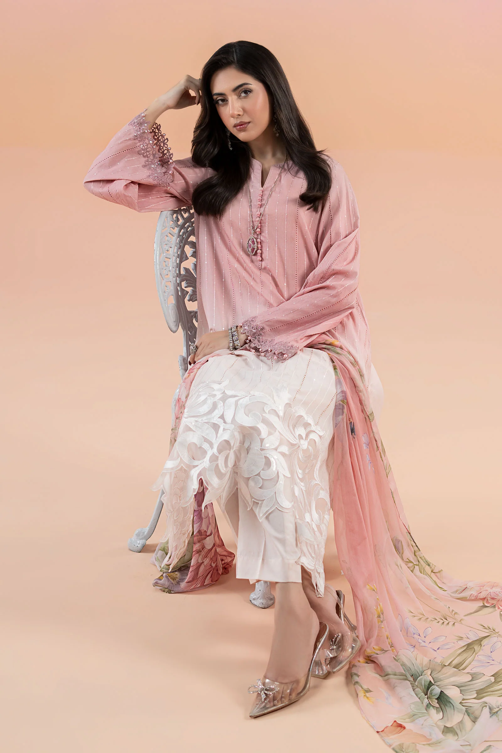 3 Piece Printed Lawn Suit | MPS-2506-A - Image 4