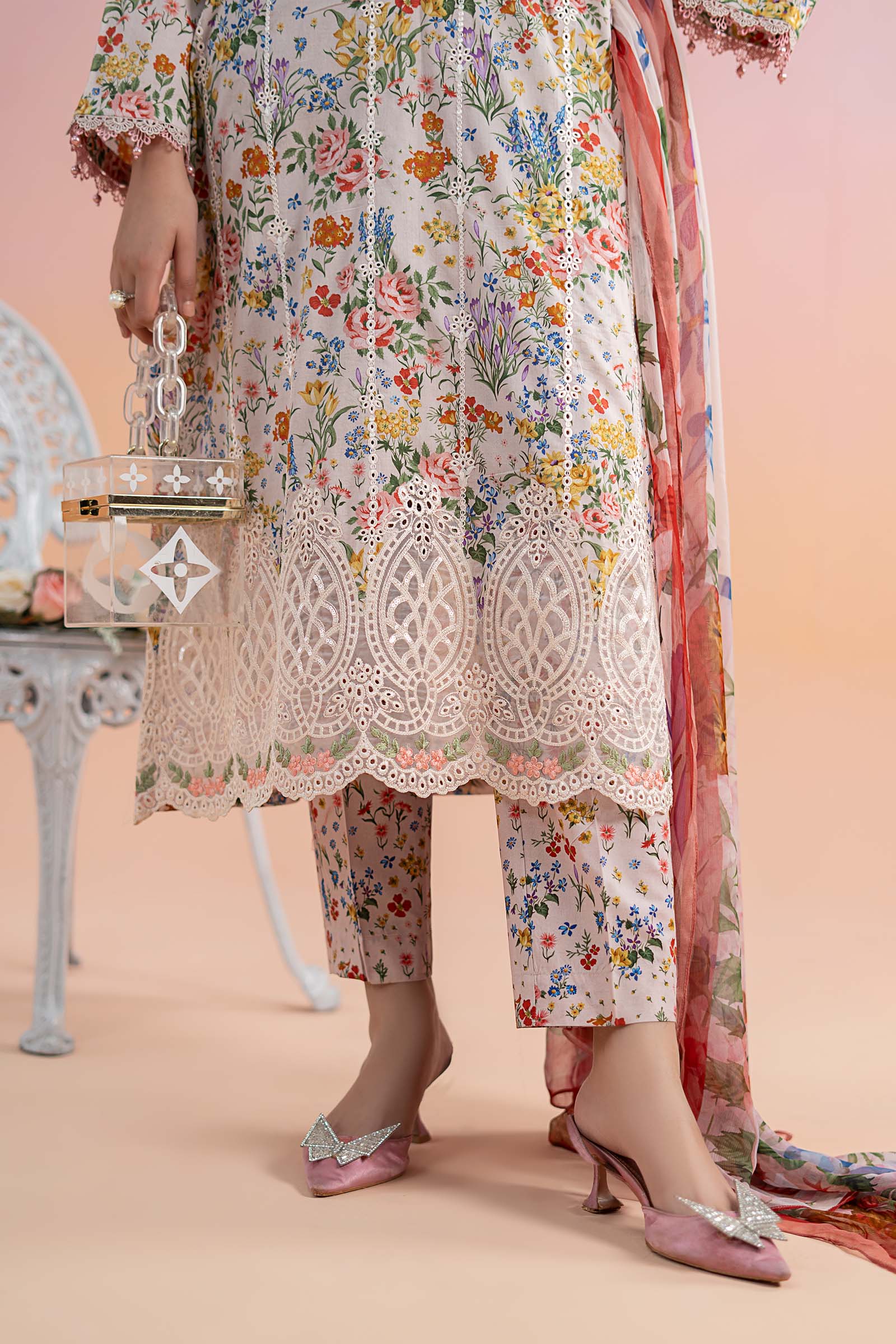 3 Piece Printed Lawn Suit | MPS-2507-A - Image 5