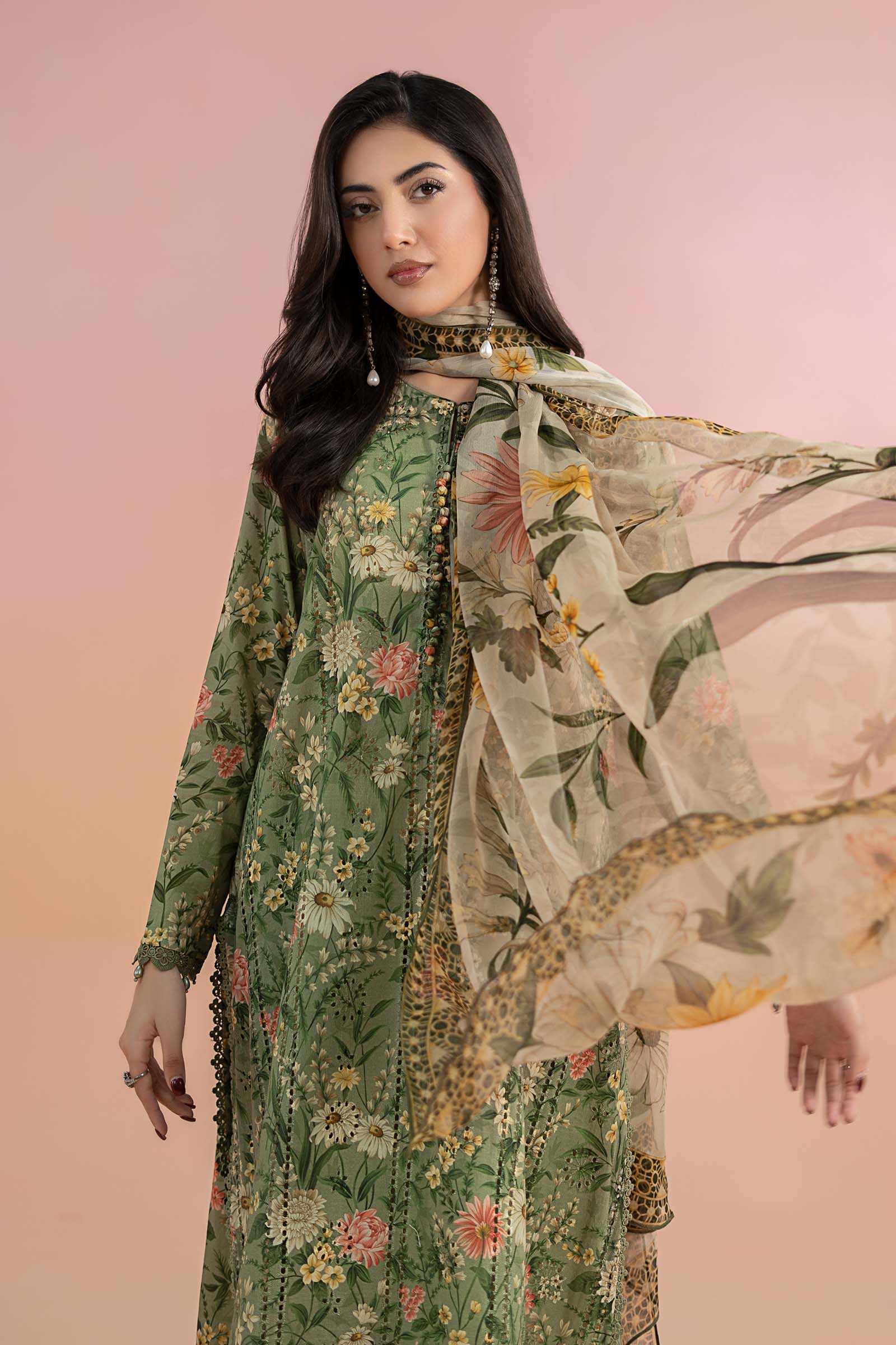 3 Piece Printed Lawn Suit | MPS-2508-B - Image 3