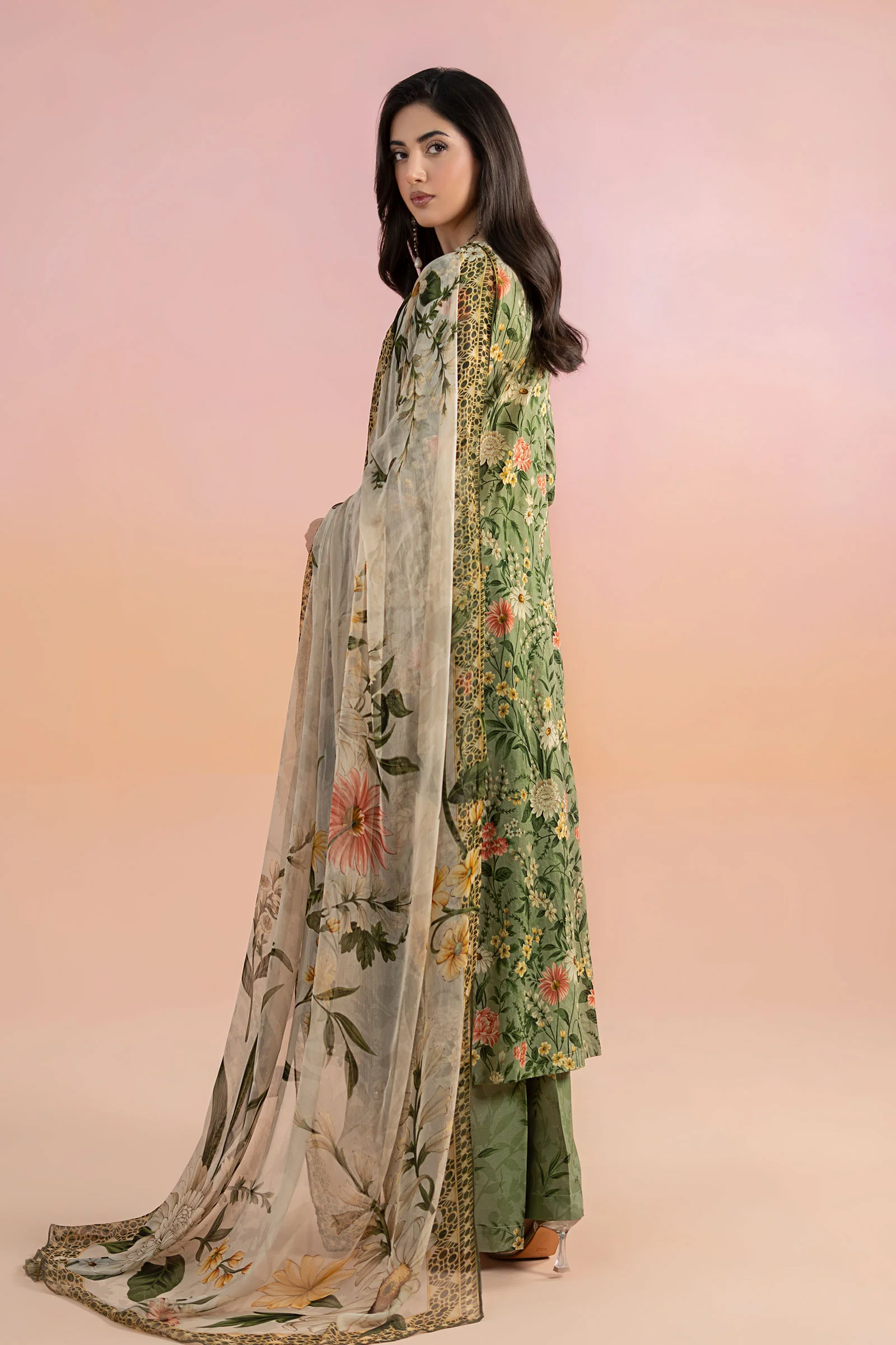 3 Piece Printed Lawn Suit | MPS-2508-B - Image 6
