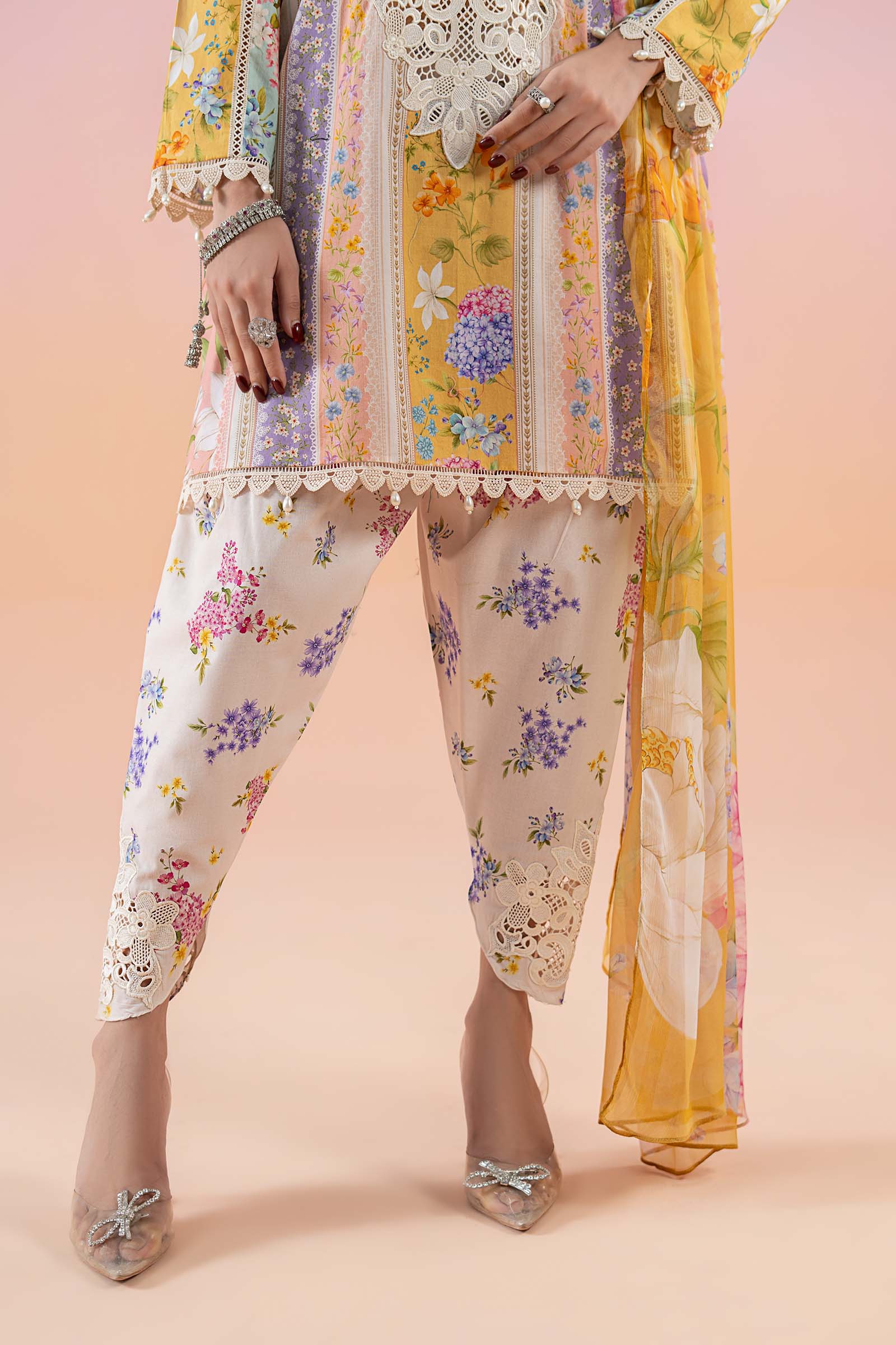 3 Piece Printed Lawn Suit | MPS-2509-A - Image 5