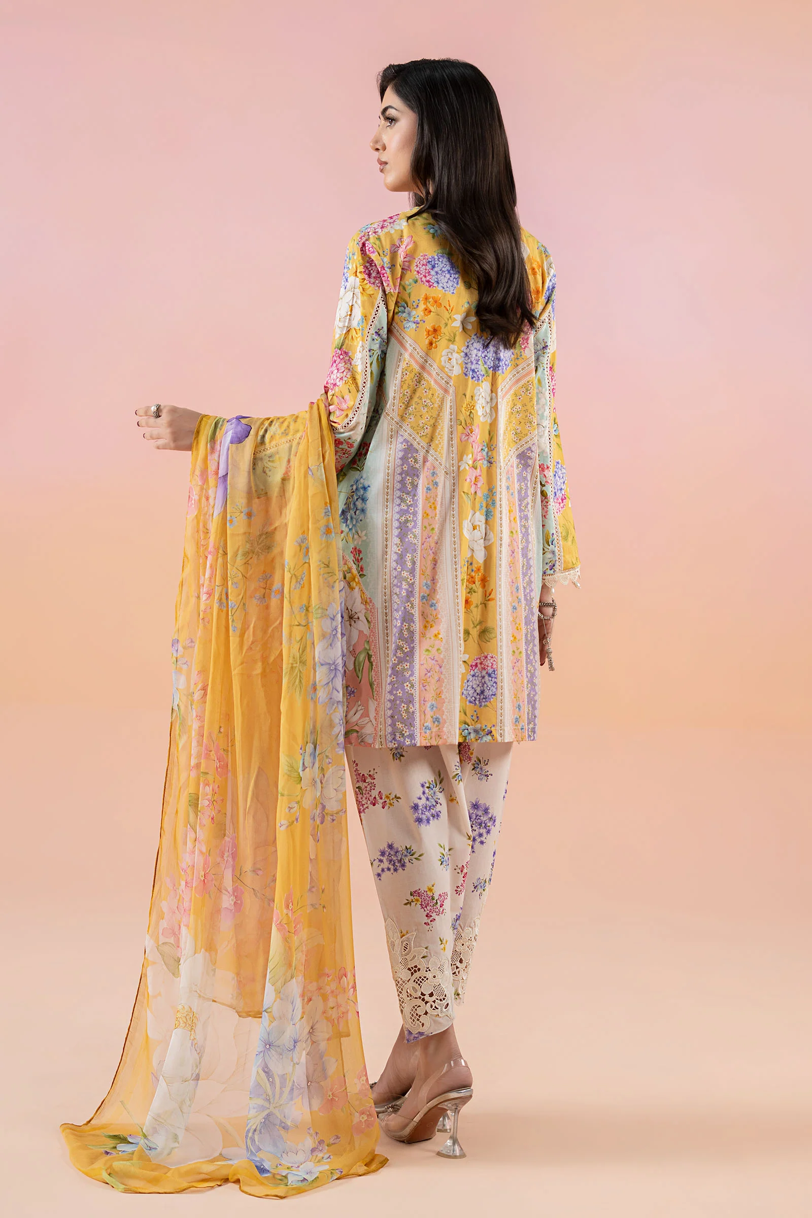 3 Piece Printed Lawn Suit | MPS-2509-A - Image 8
