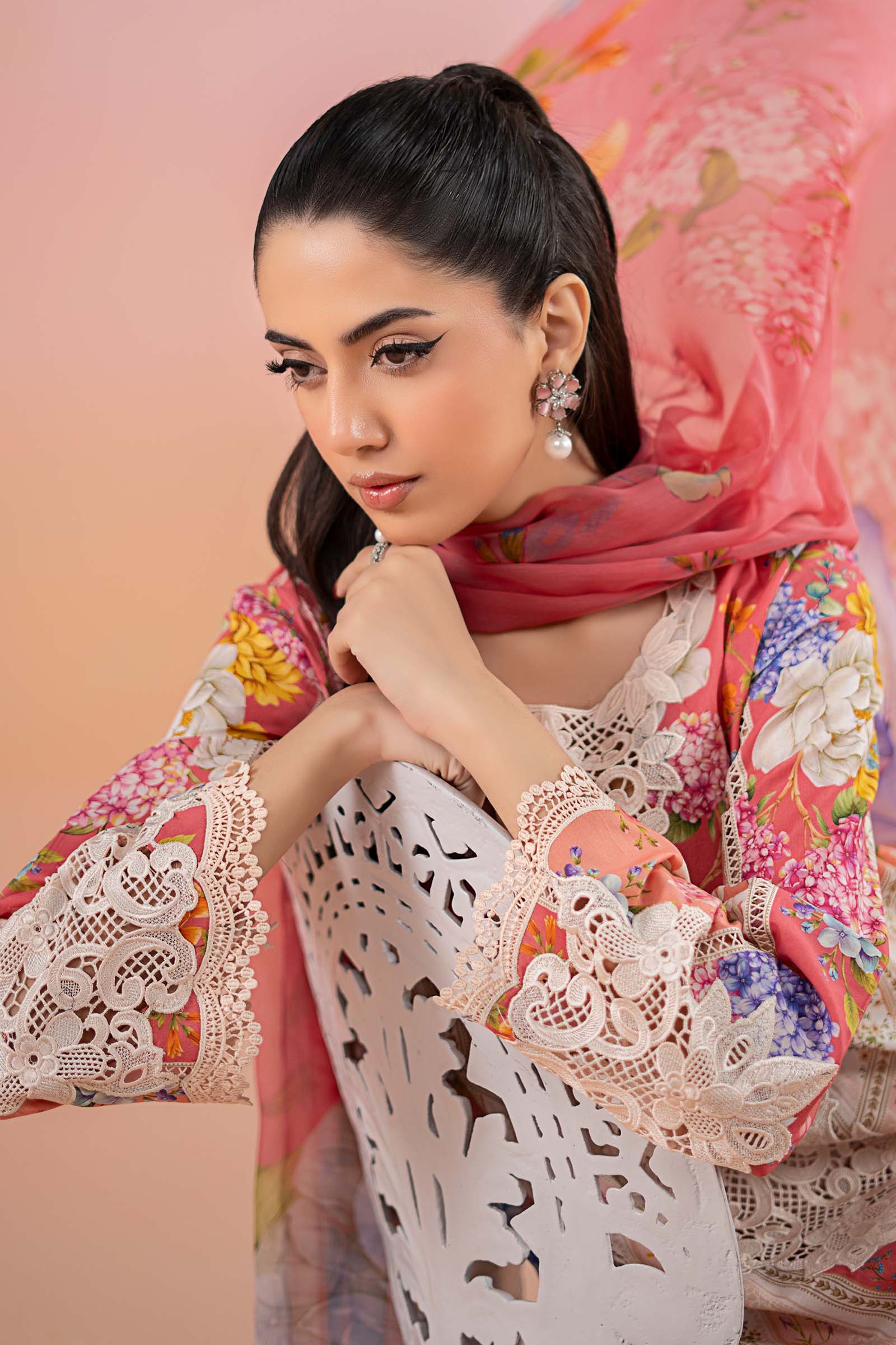 3 Piece Printed Lawn Suit | MPS-2509-B - Image 2
