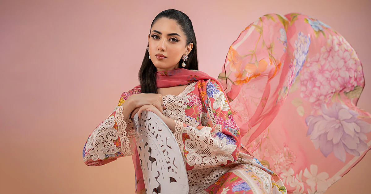 3 Piece Printed Lawn Suit | MPS-2509-B - Image 7