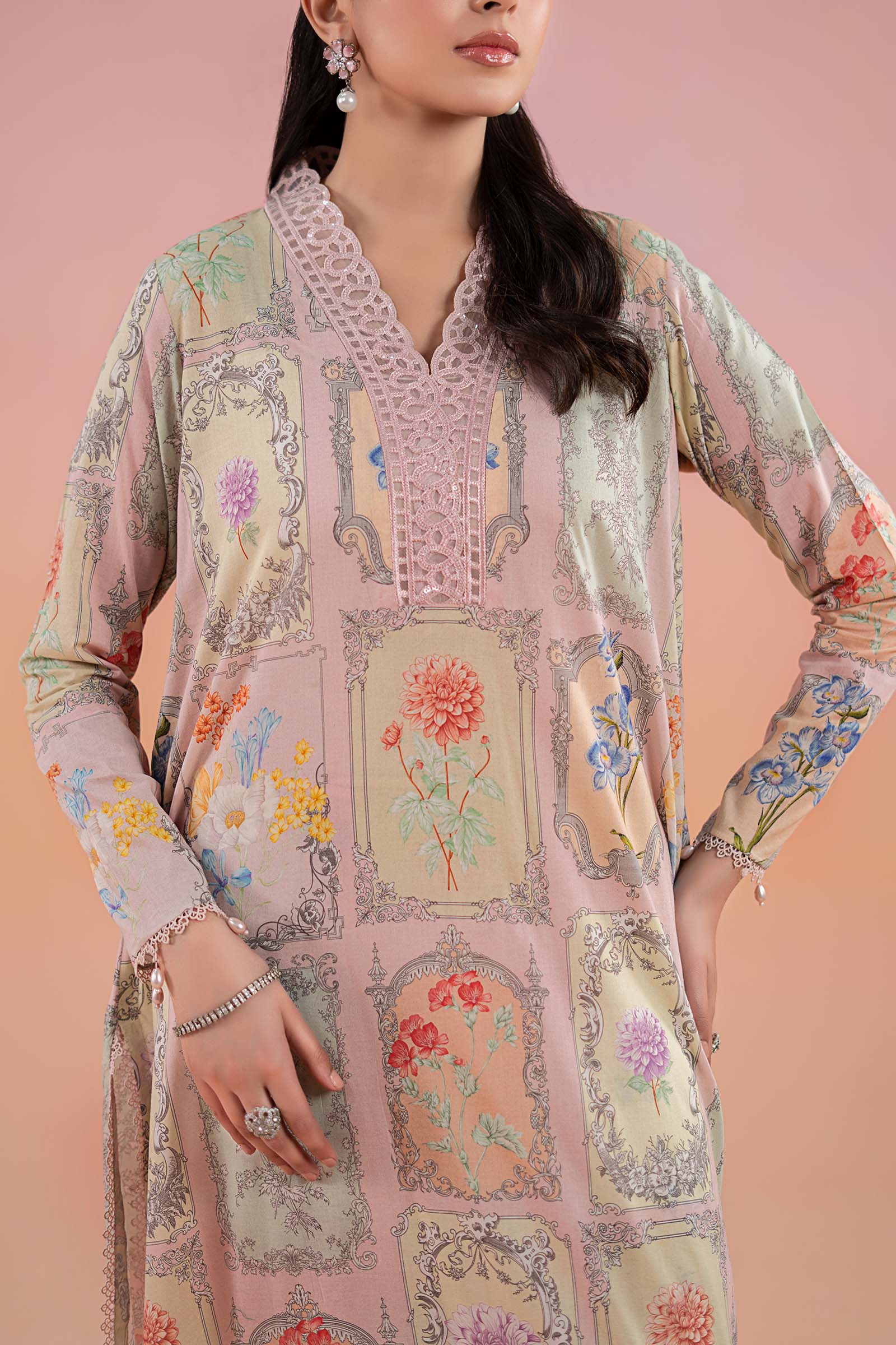 3 Piece Printed Lawn Suit | MPS-2511-A - Image 3