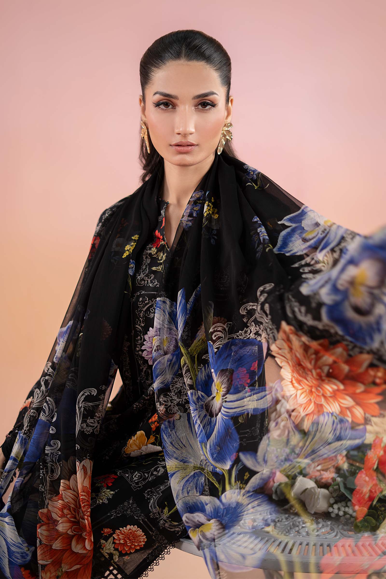 3 Piece Printed Lawn Suit | MPS-2511-B - Image 2