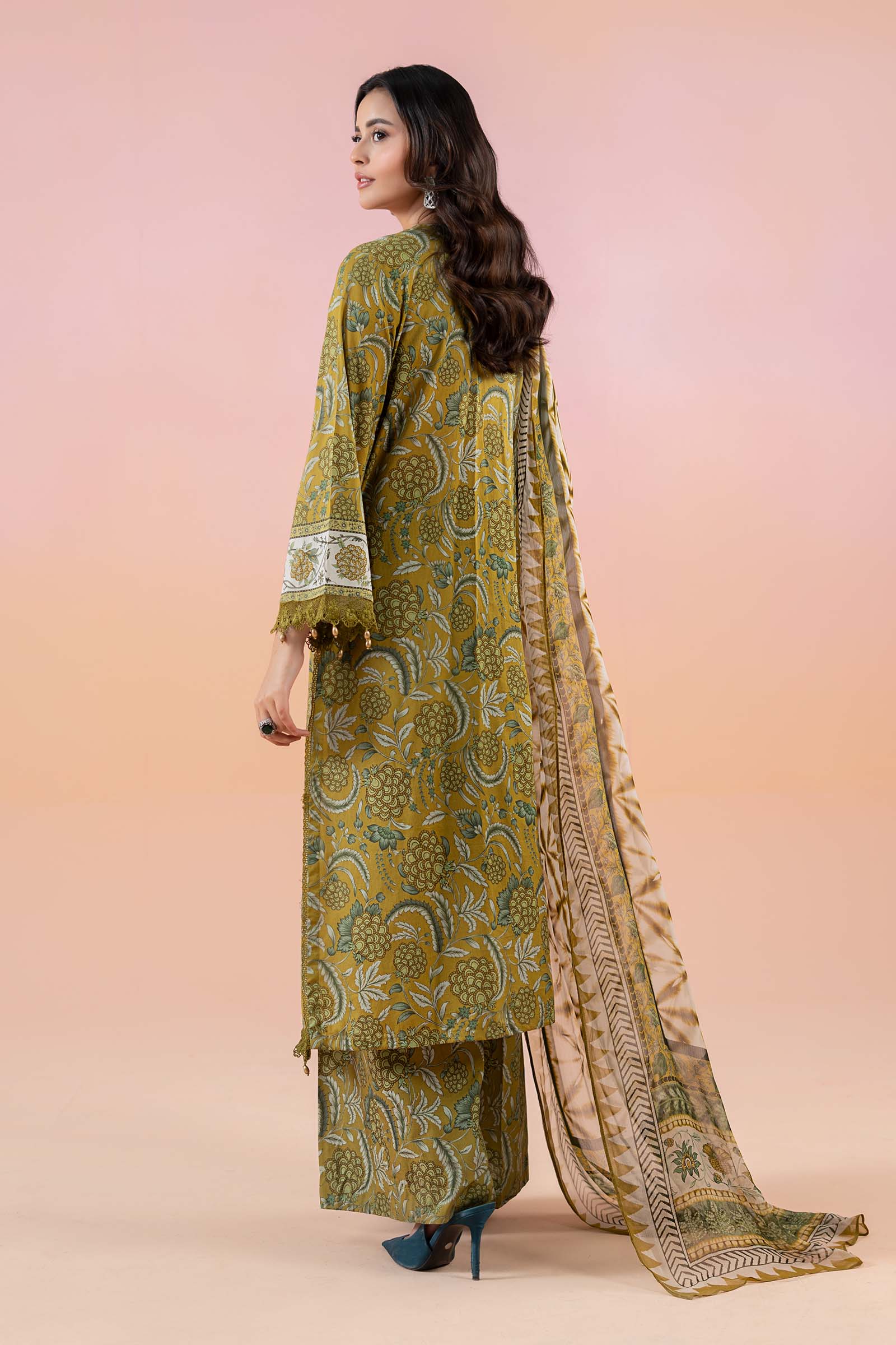 3 Piece Printed Lawn Suit | MPS-2513-B - Image 7