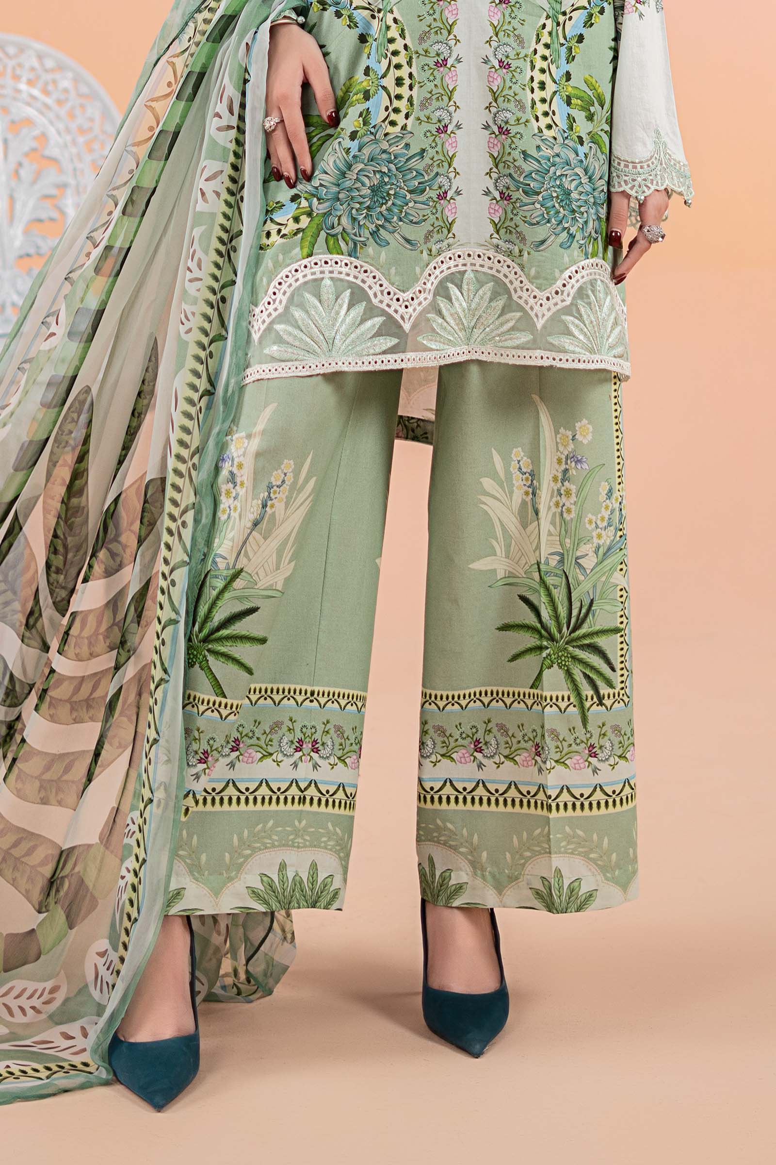 3 Piece Printed Lawn Suit | MPS-2514-A - Image 4