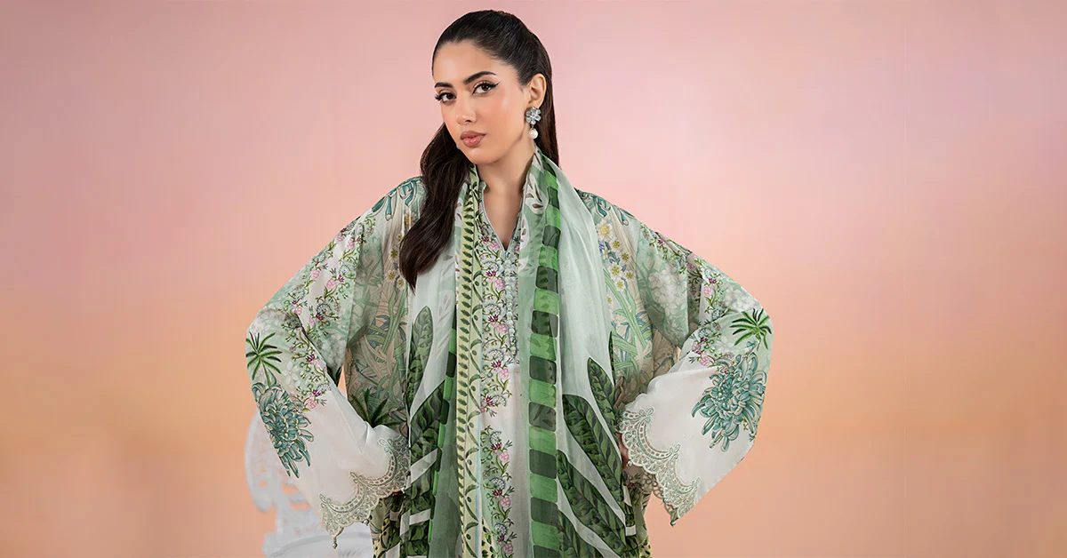 3 Piece Printed Lawn Suit | MPS-2514-A - Image 7