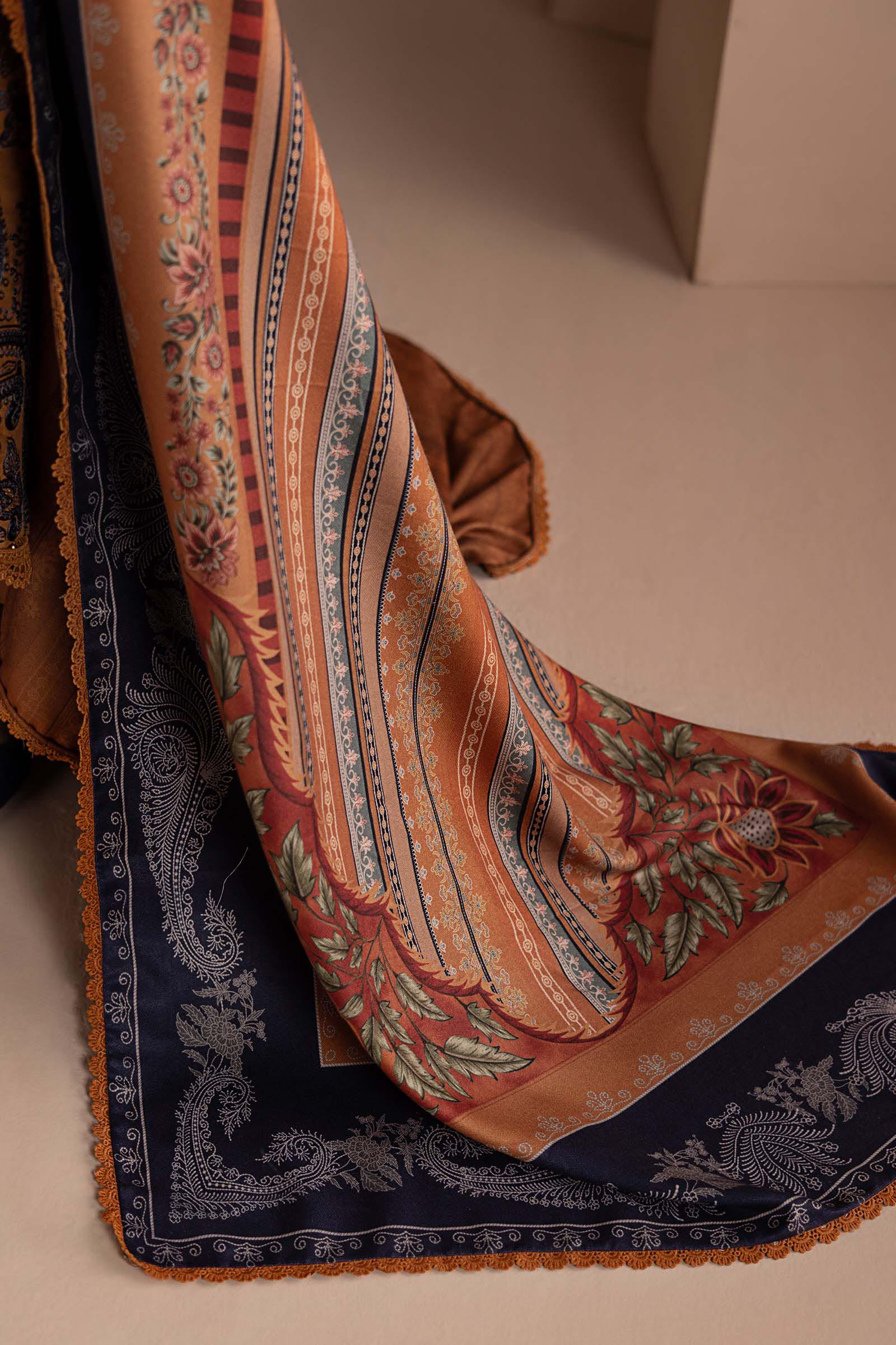 3 Piece Embroidered Twill Linen Suit - Image 6