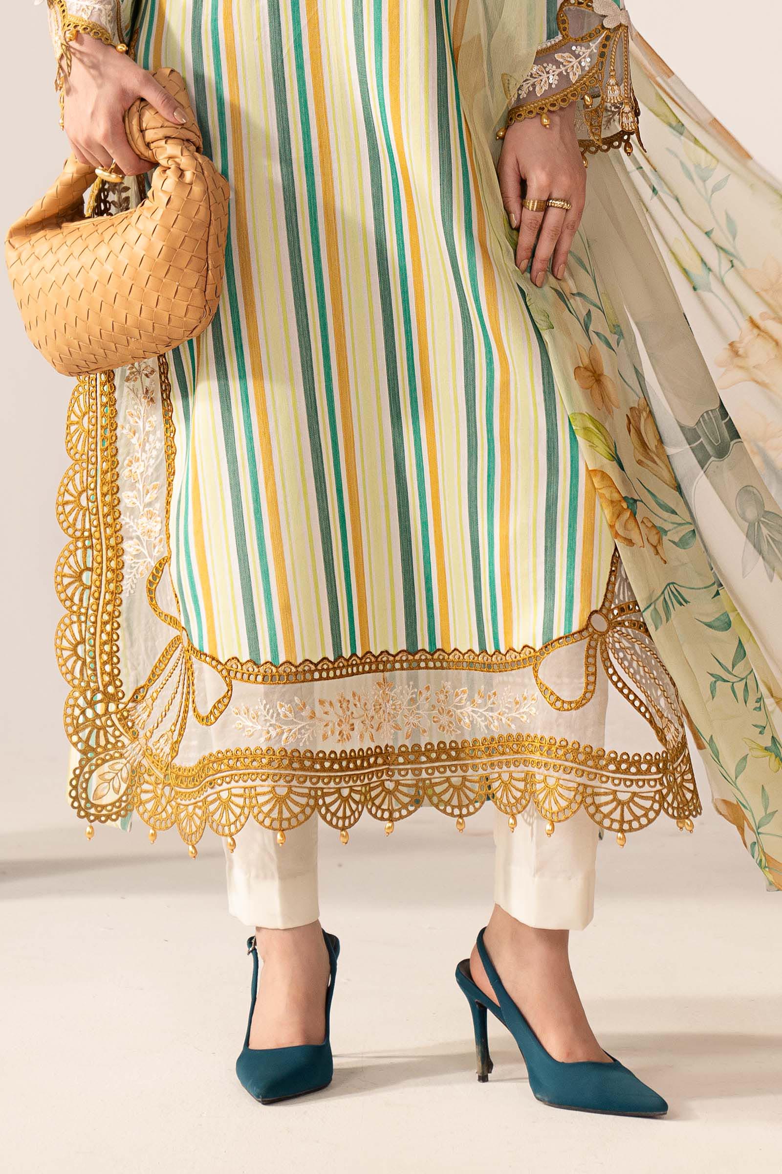 3 Piece Embroidered Jacquard Suit - Image 5