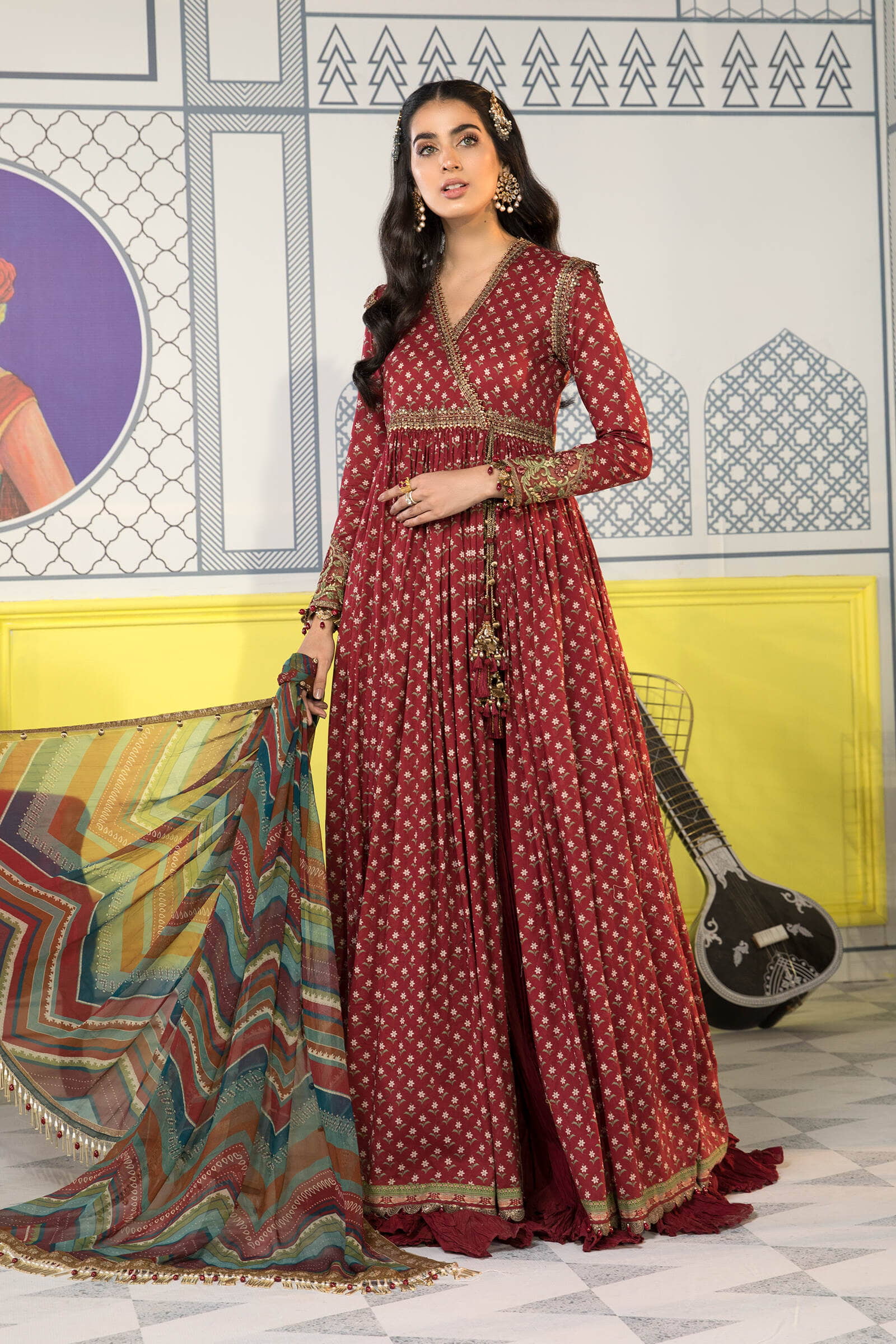Unstitched Fabrics/M.Prints MPT-1109-B - Image 2