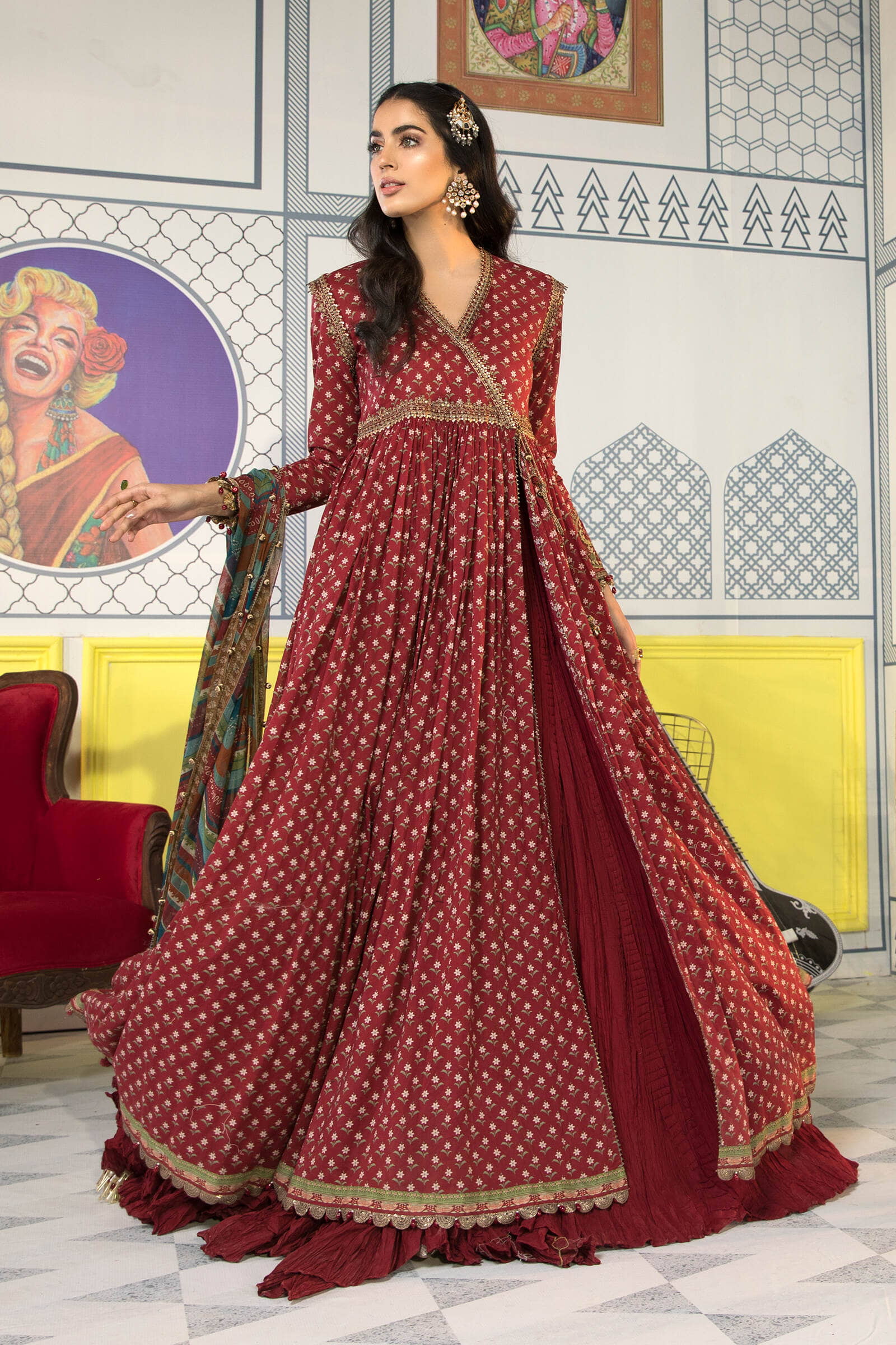 Unstitched Fabrics/M.Prints MPT-1109-B - Image 3