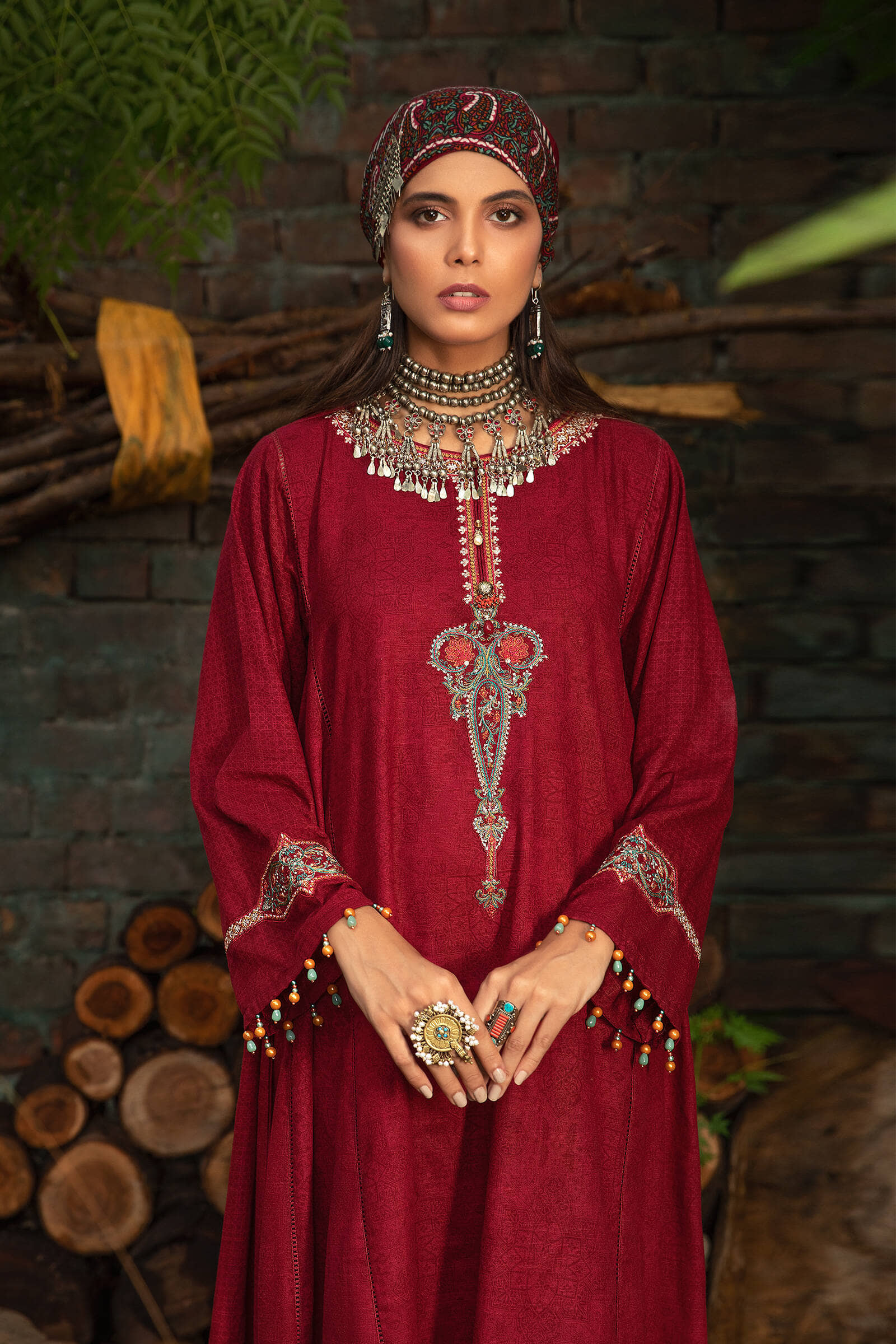 Unstitched Fabrics/M.Prints MPT-1201-B - Image 2