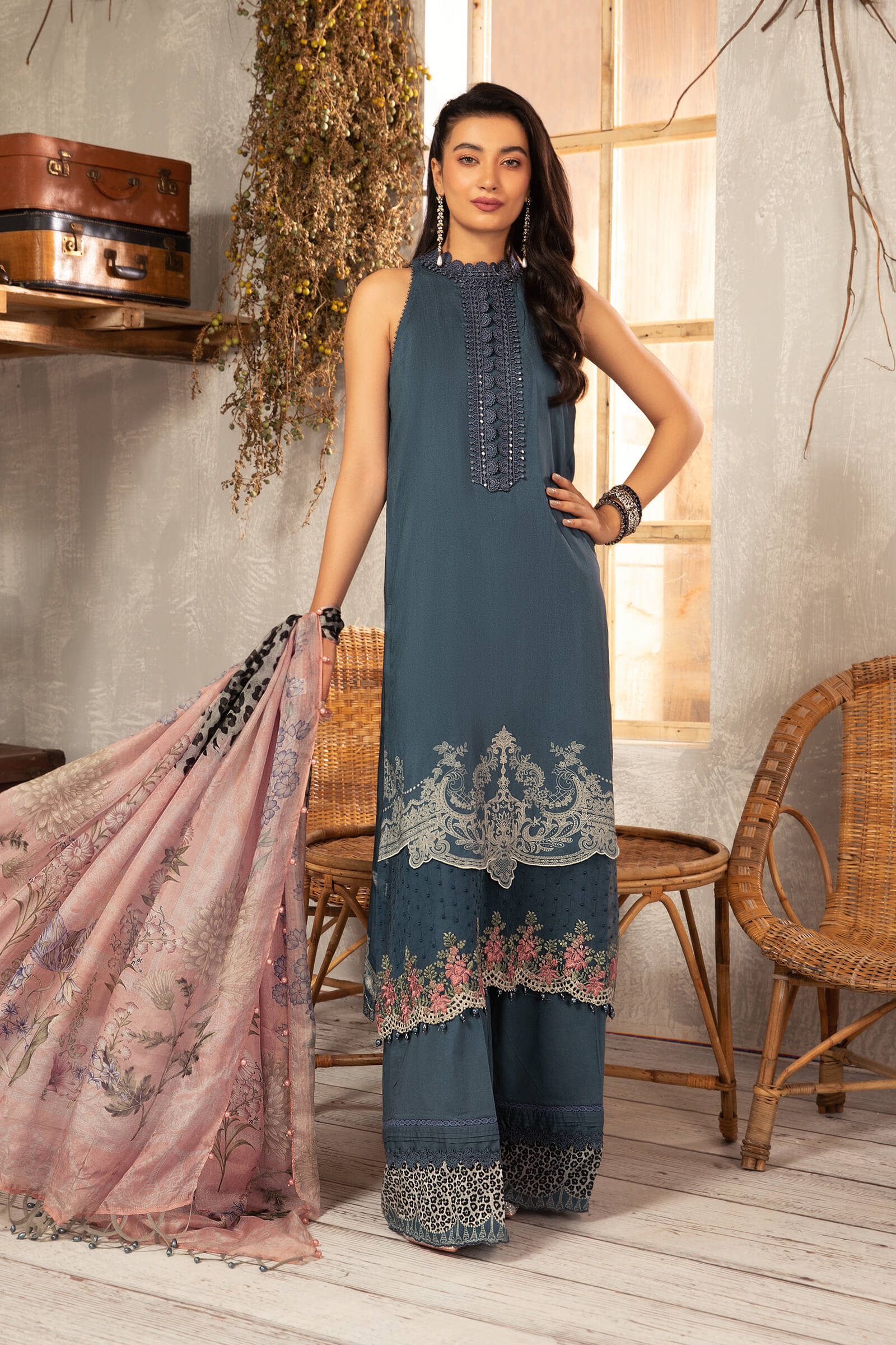 Unstitched Fabrics/M.Prints MPT-1203-B - Image 3