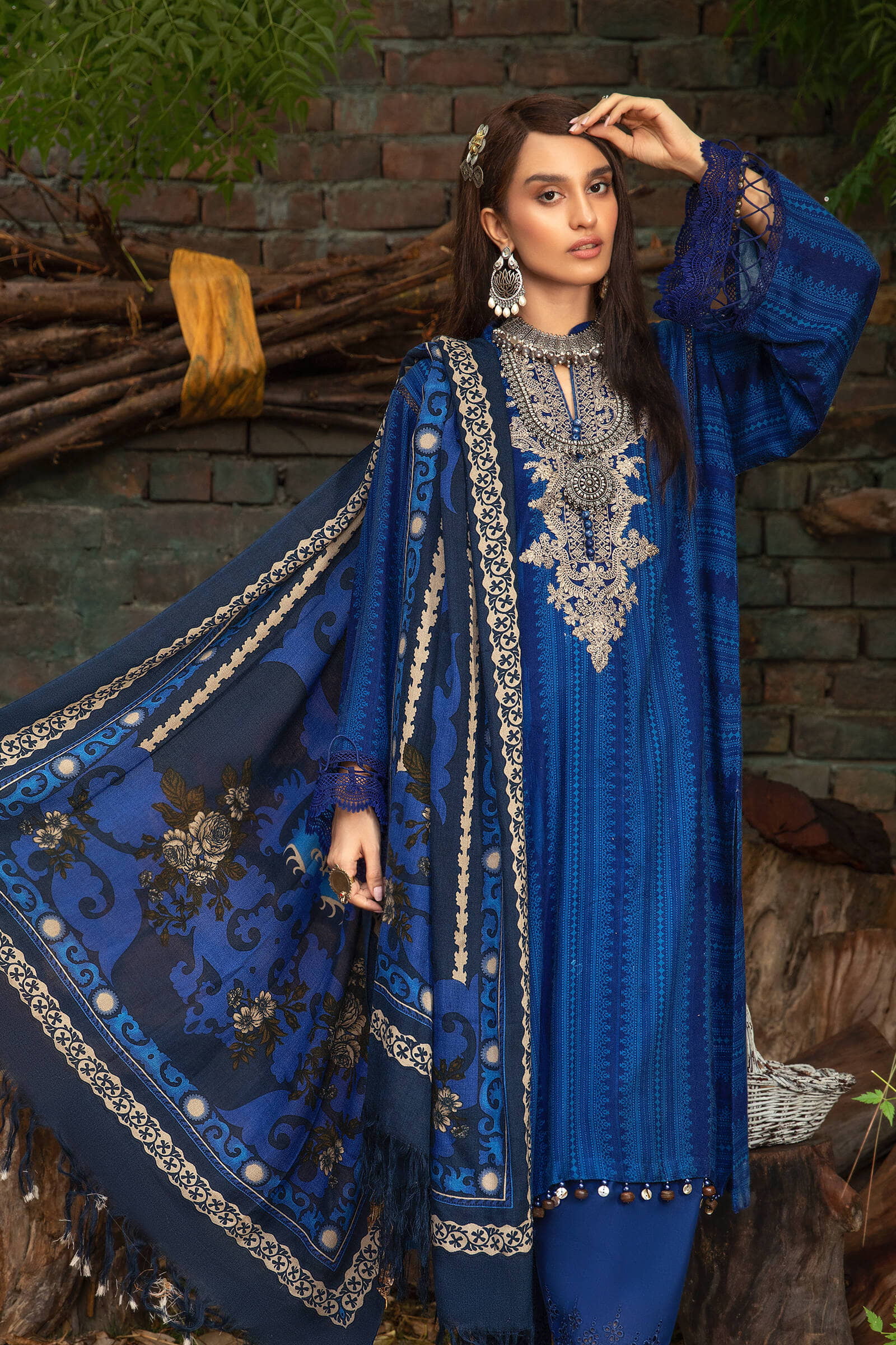 Unstitched Fabrics/M.Prints MPT-1204-B - Image 3