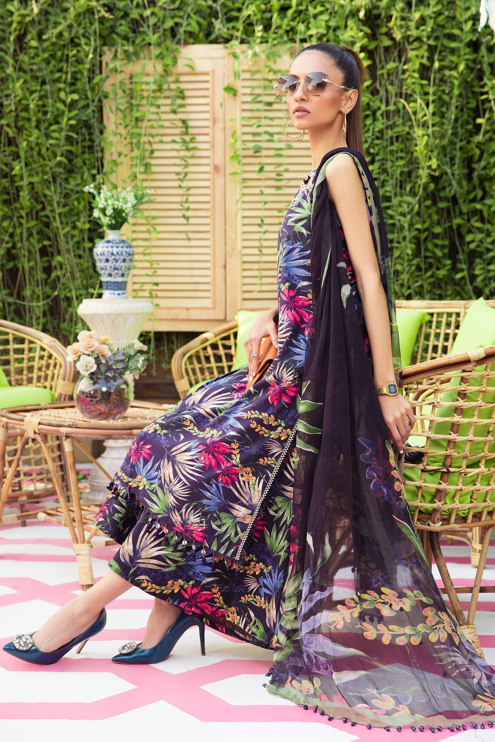 Unstitched Fabrics/MPrints MPT-1309-B - Image 3