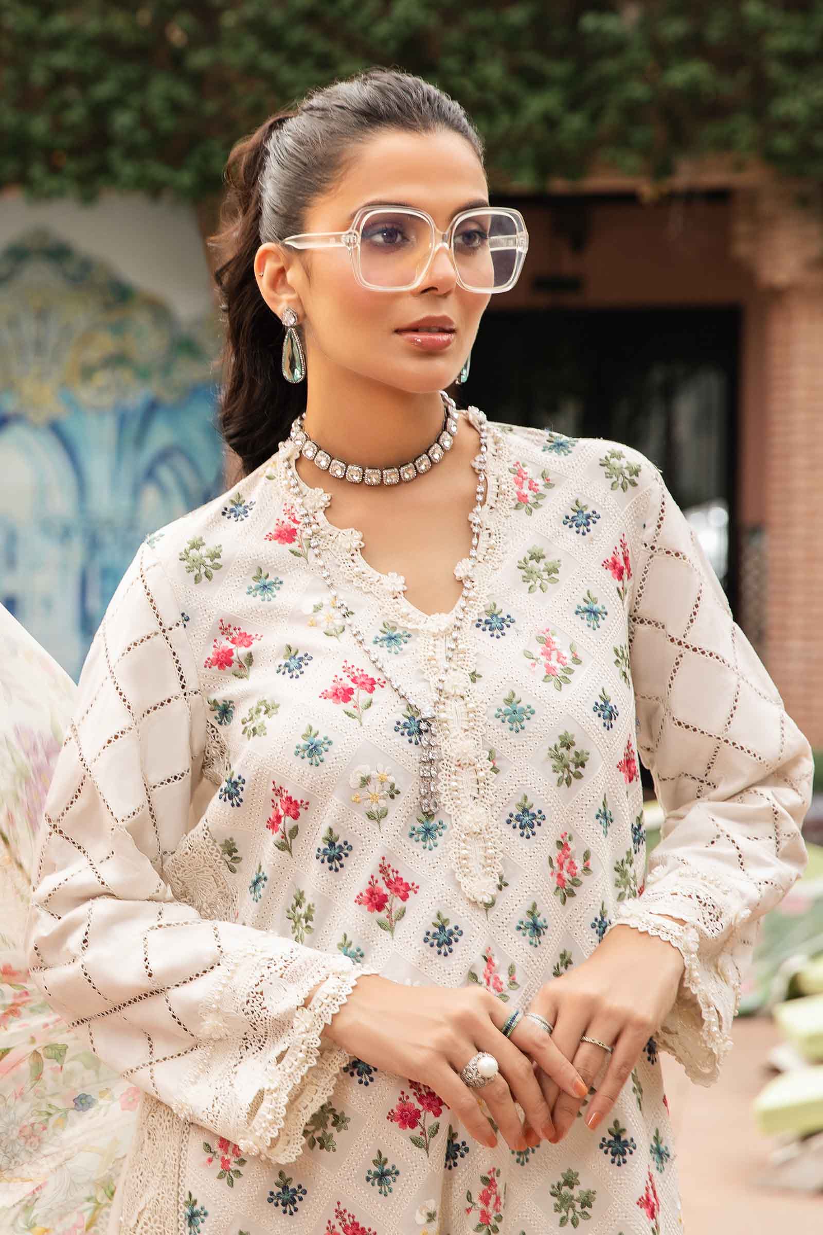3 Piece Unstitched Printed Suit | MPT-2203-A - Image 2