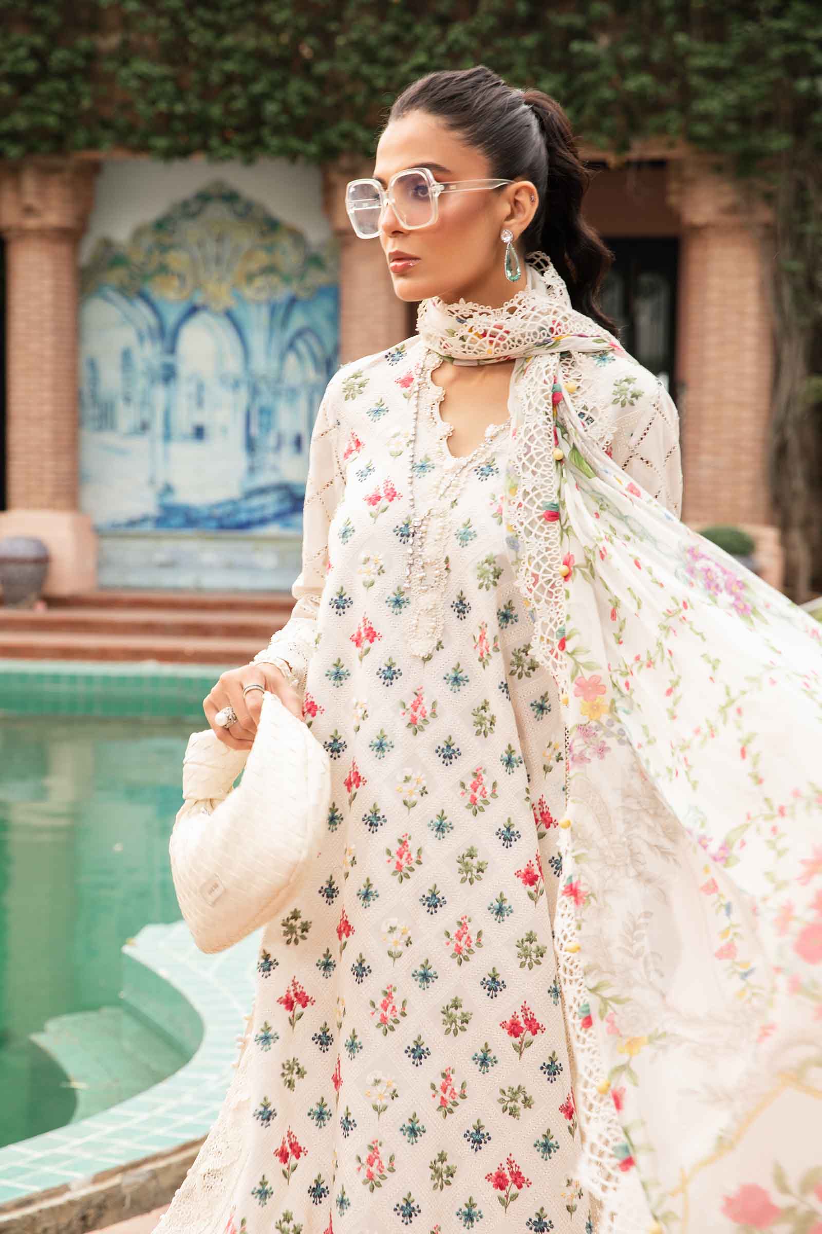 3 Piece Unstitched Printed Suit | MPT-2203-A - Image 3