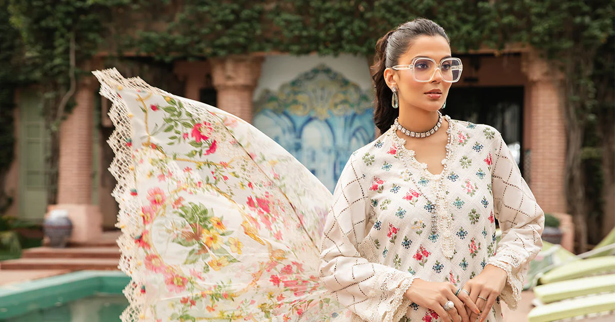 3 Piece Unstitched Printed Suit | MPT-2203-A - Image 5