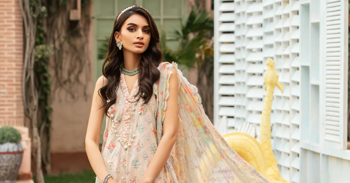3 Piece Unstitched Printed Suit | MPT-2203-B - Image 5