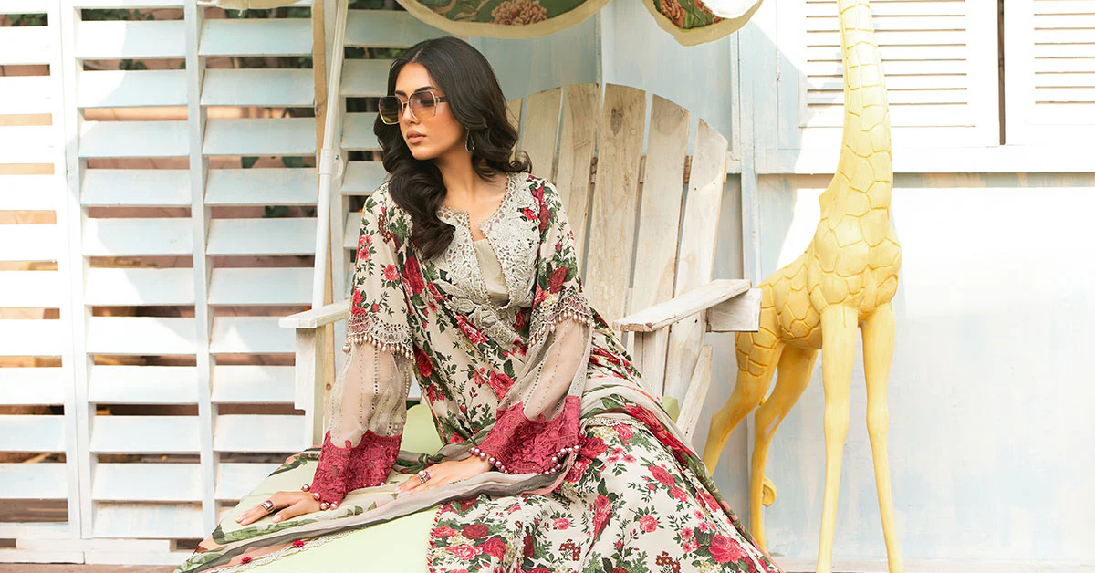 3 Piece Unstitched Printed Suit | MPT-2204-B - Image 5