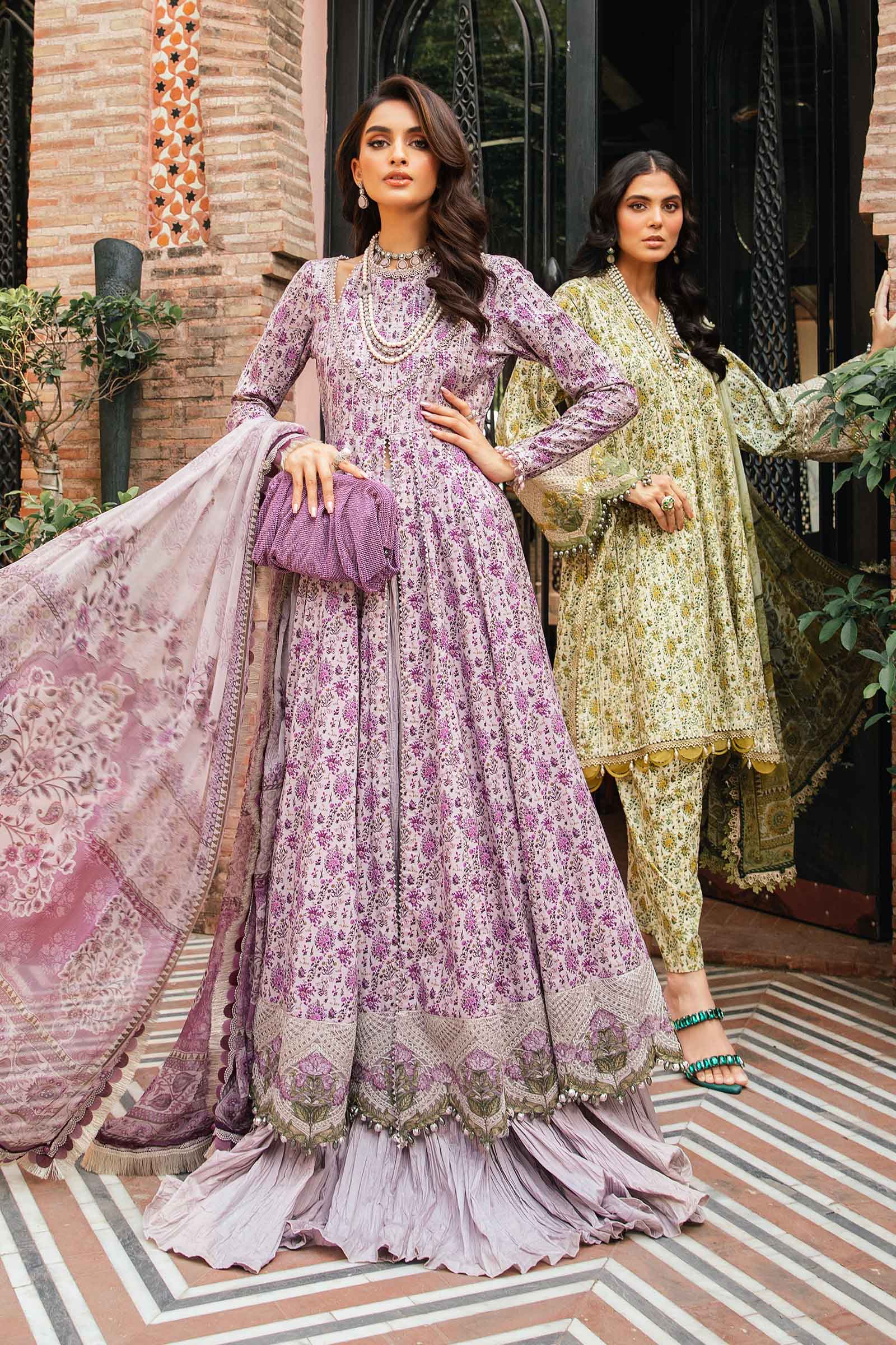 3 Piece Unstitched Printed Suit | MPT-2207-A - Image 3