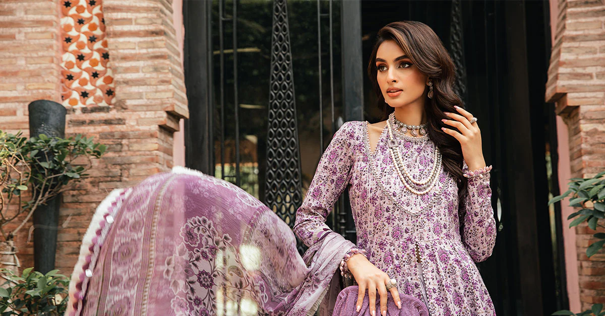 3 Piece Unstitched Printed Suit | MPT-2207-B - Image 8