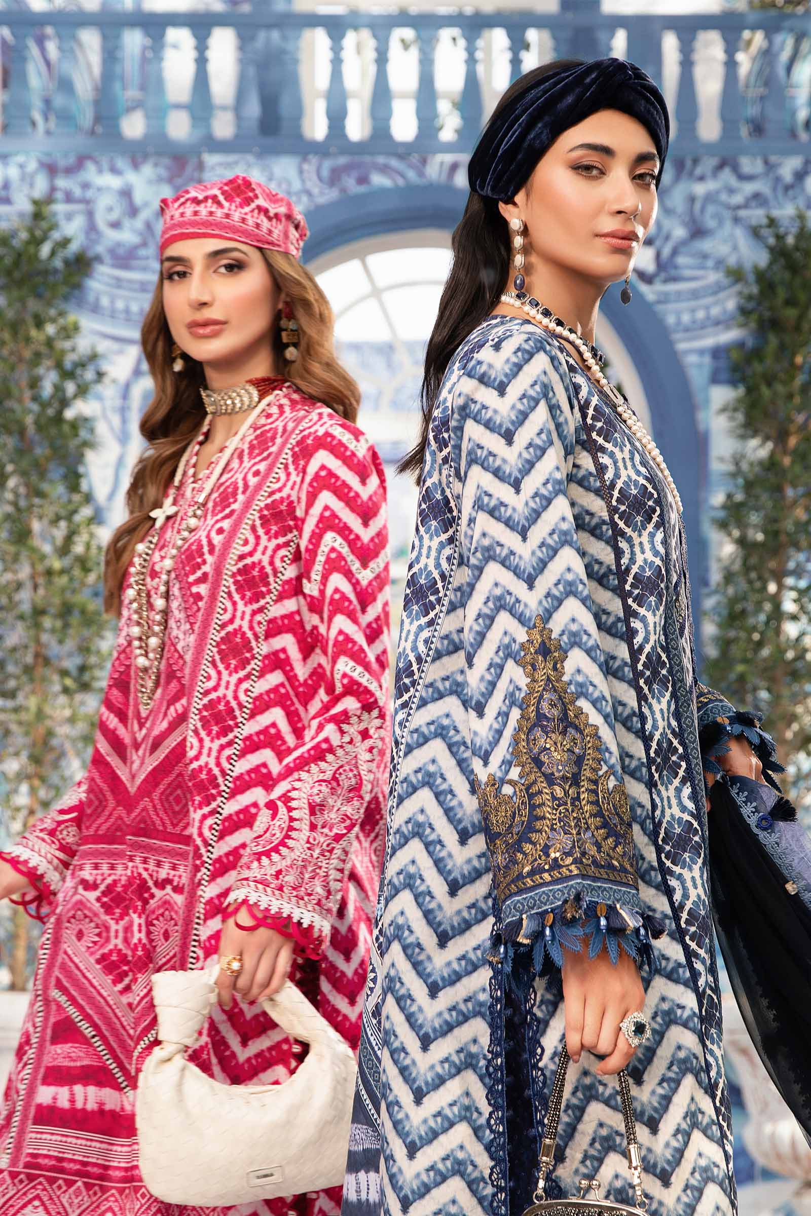 3 Piece Unstitched Printed Suit | MPT-2208-A - Image 2