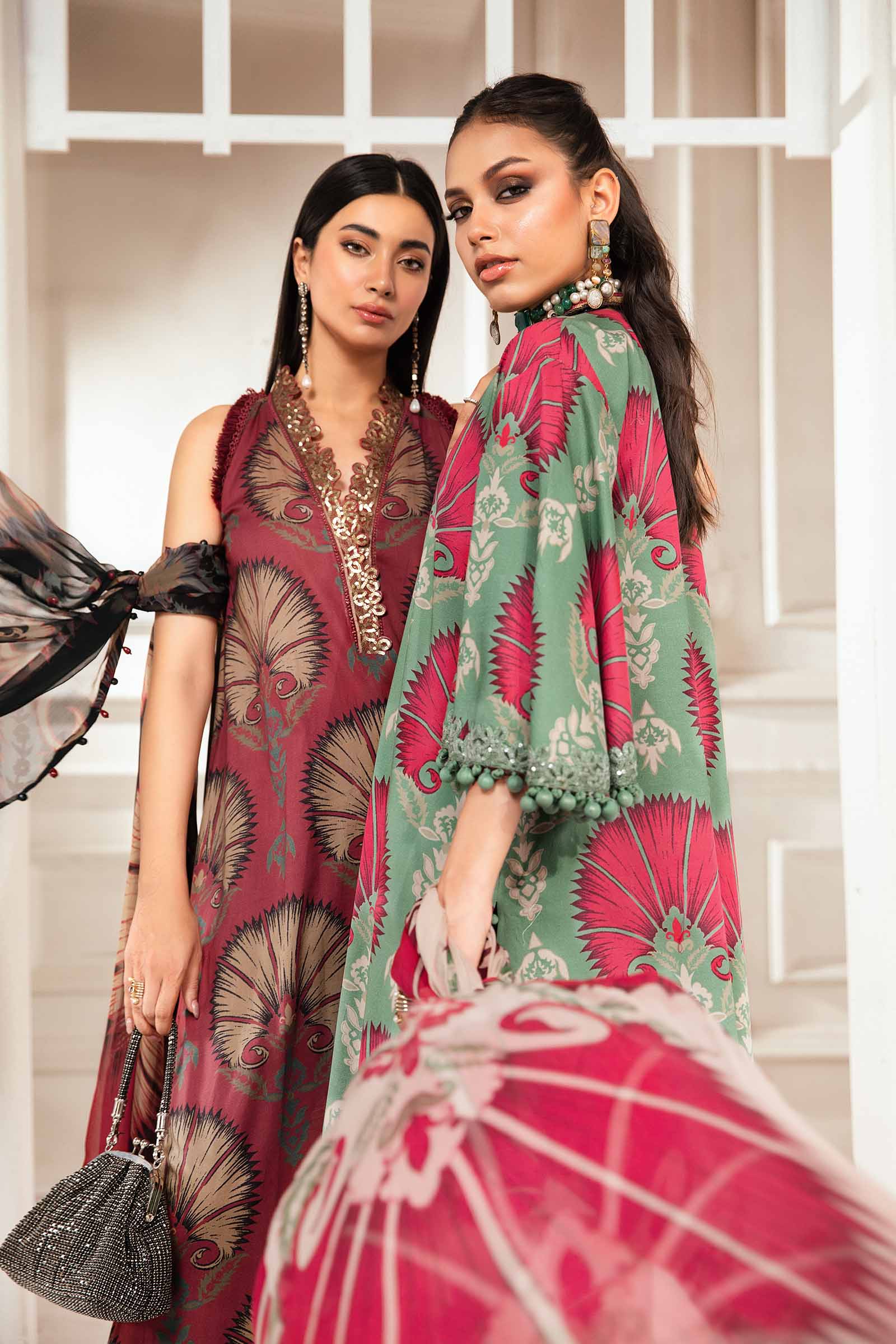 3 Piece Unstitched Printed Suit | MPT-2209-B - Image 2