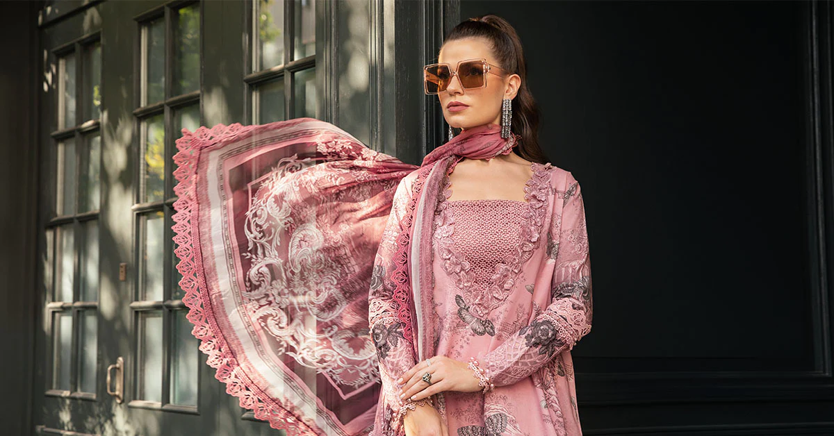 3 Piece Unstitched Printed Cambric Suit | MPT-2308-A - Image 4