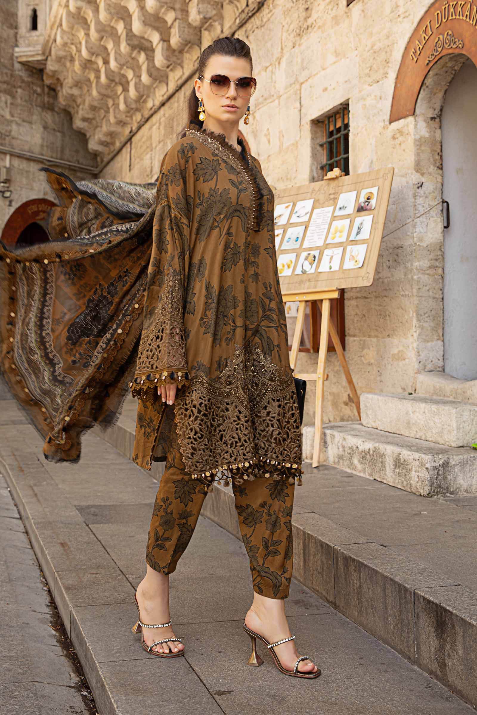 3 Piece Unstitched Printed Cambric Suit | MPT-2309-A - Image 5