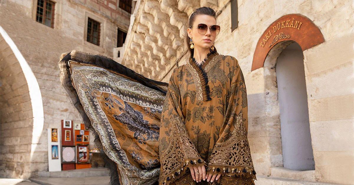 3 Piece Unstitched Printed Cambric Suit | MPT-2309-A - Image 6