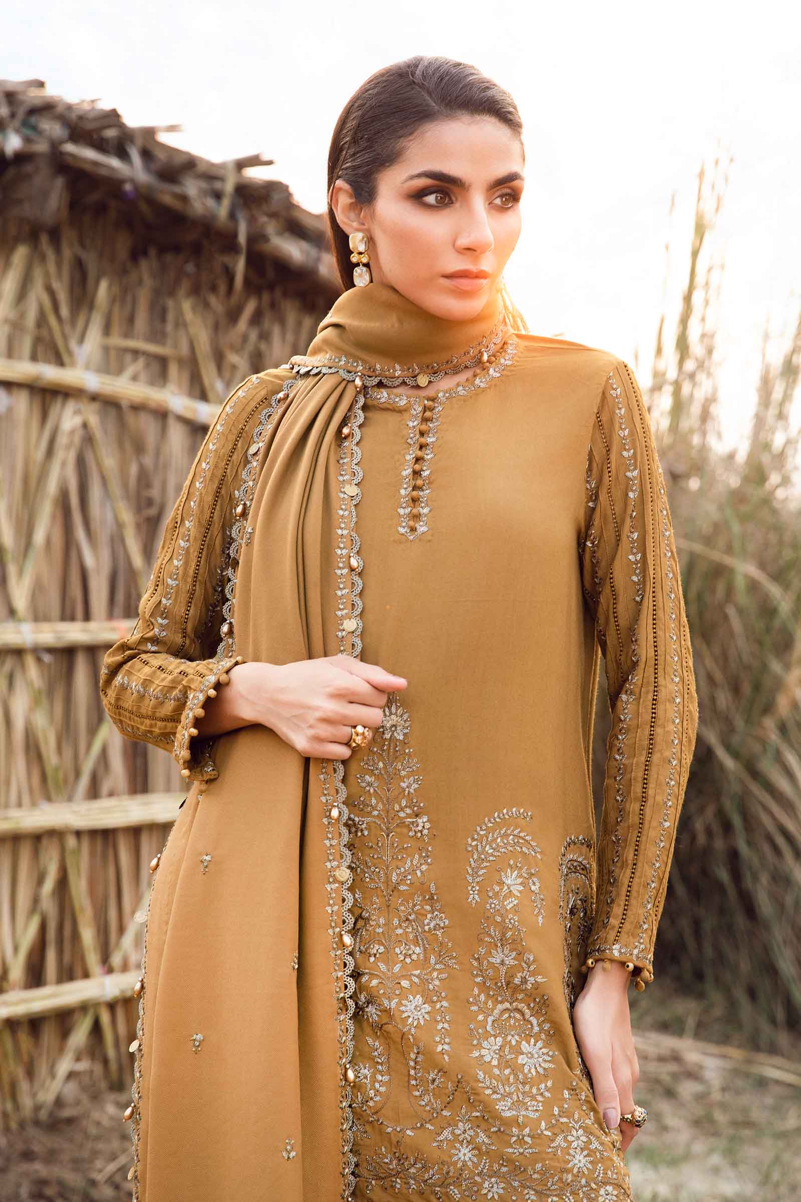 3 Piece Unstitched Printed Linen Suit | MPT-2403-A - Image 3