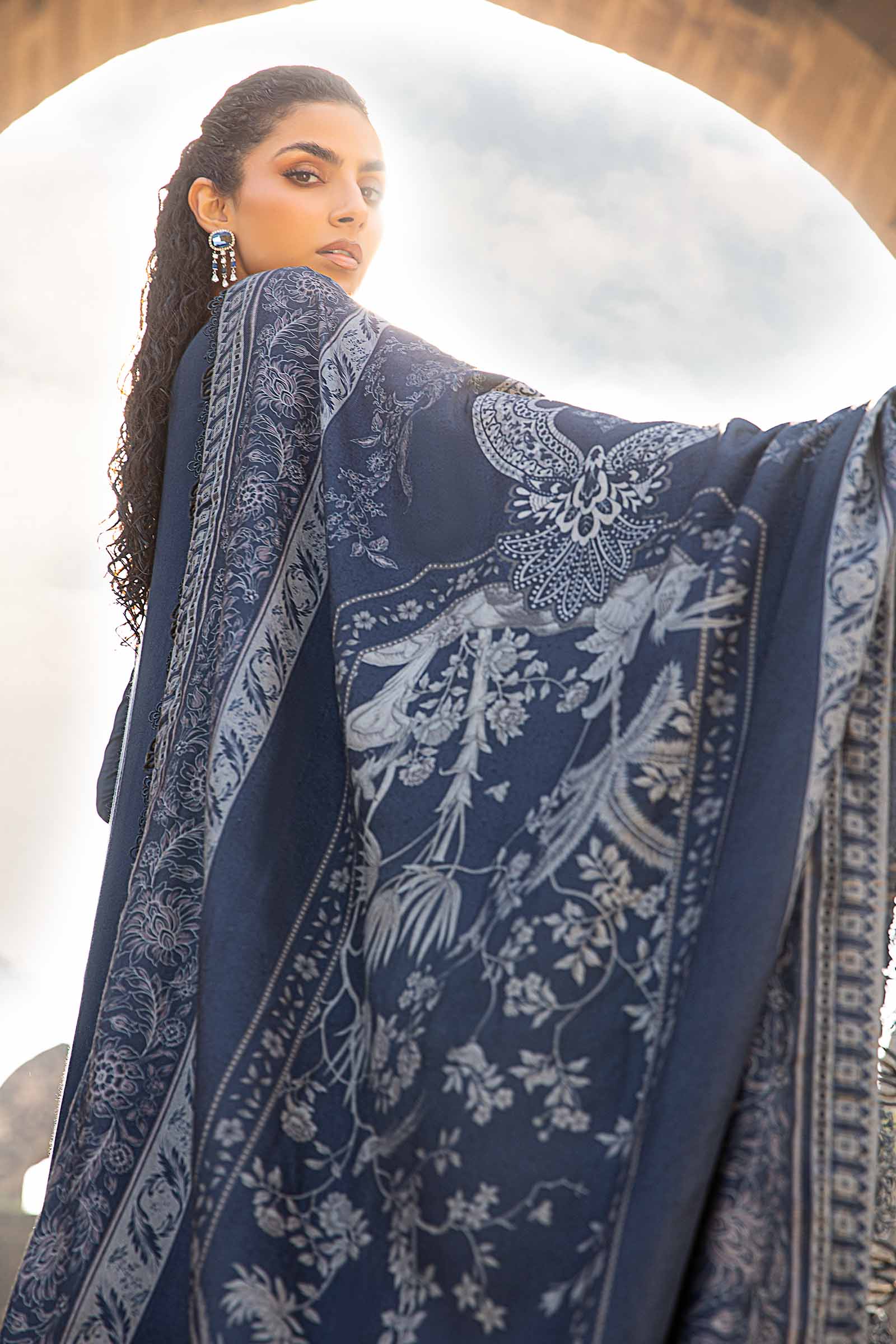 3 Piece Unstitched Printed Linen Suit | MPT-2404-B - Image 5