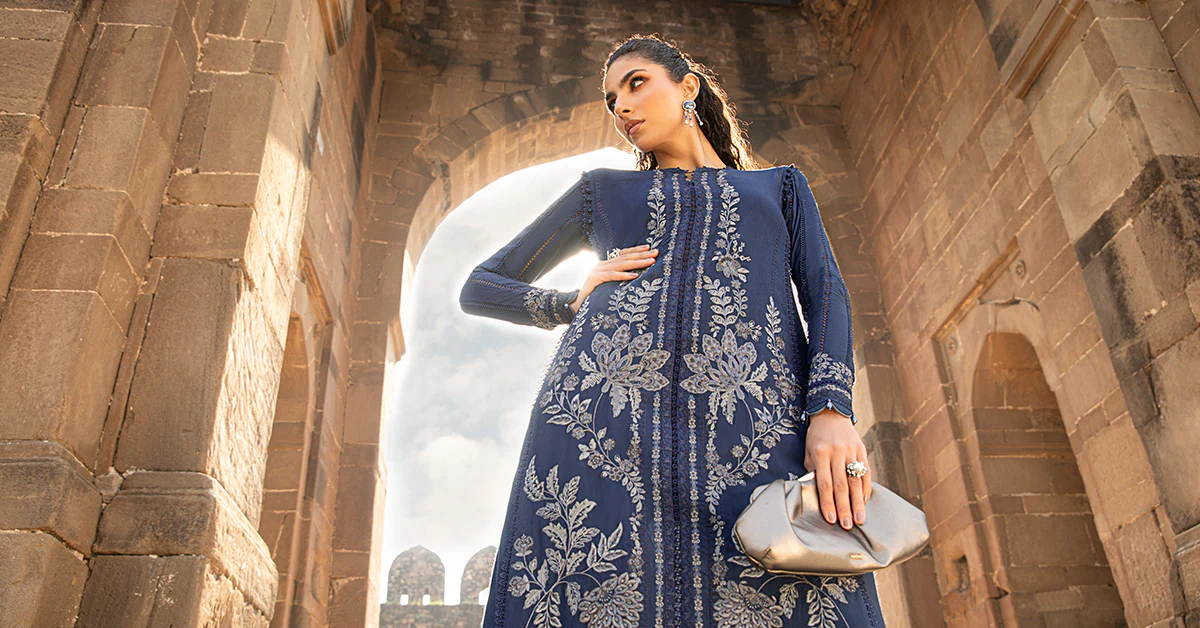 3 Piece Unstitched Printed Linen Suit | MPT-2404-B - Image 7