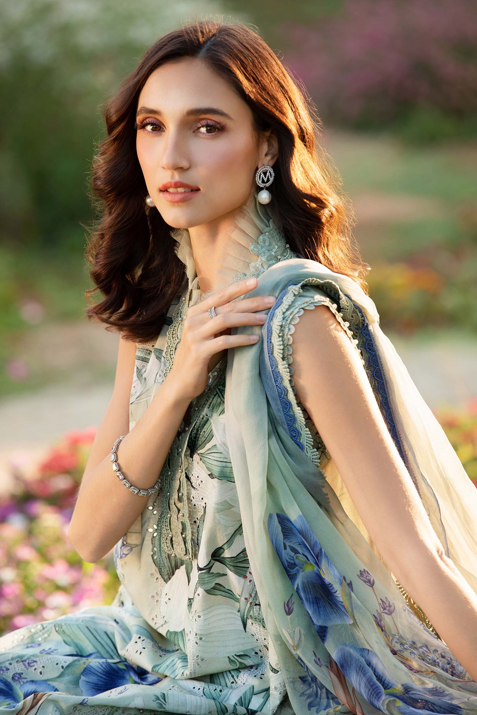 3 Piece Unstitched Printed Lawn Suit | MPT-2502-B - Image 4