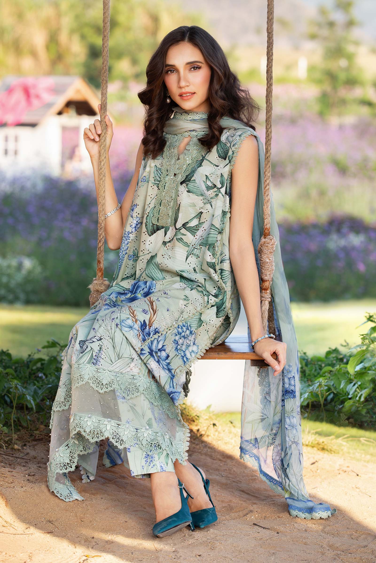 3 Piece Unstitched Printed Lawn Suit | MPT-2502-B - Image 5