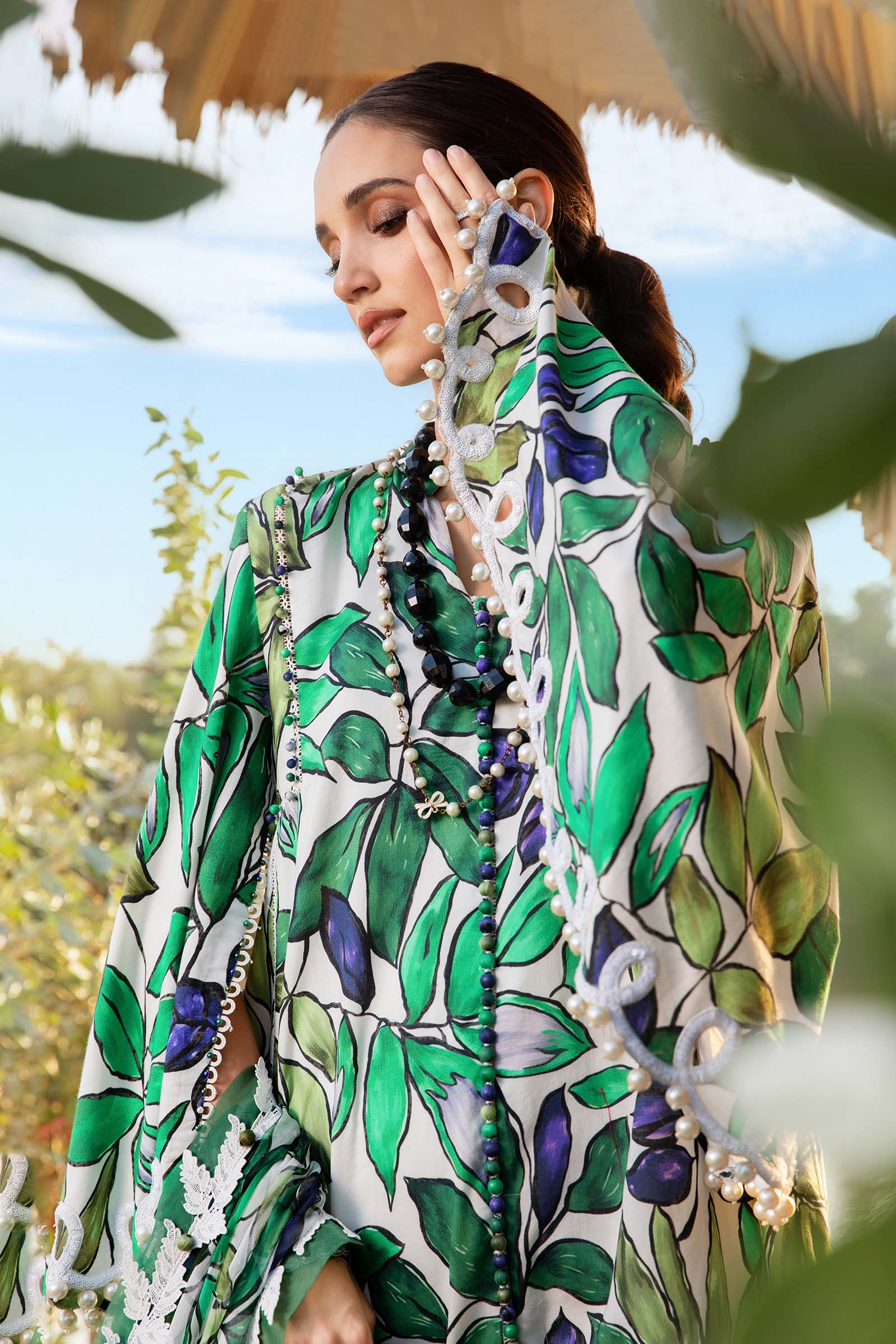 3 Piece Unstitched Printed Lawn Suit | MPT-2505-A - Image 2