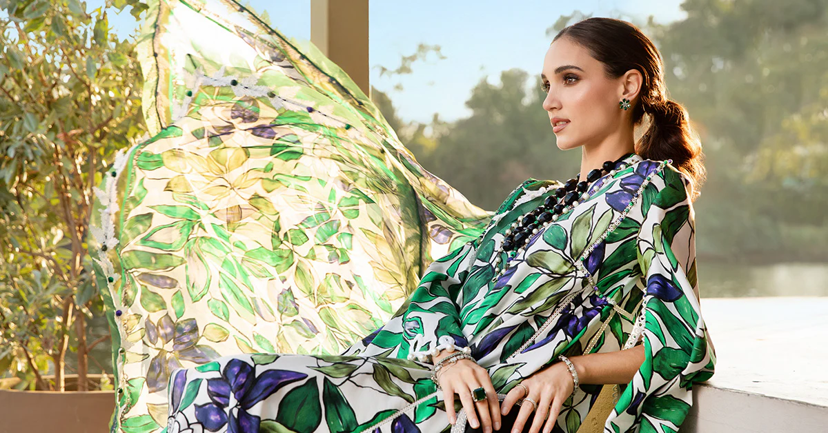 3 Piece Unstitched Printed Lawn Suit | MPT-2505-A - Image 5