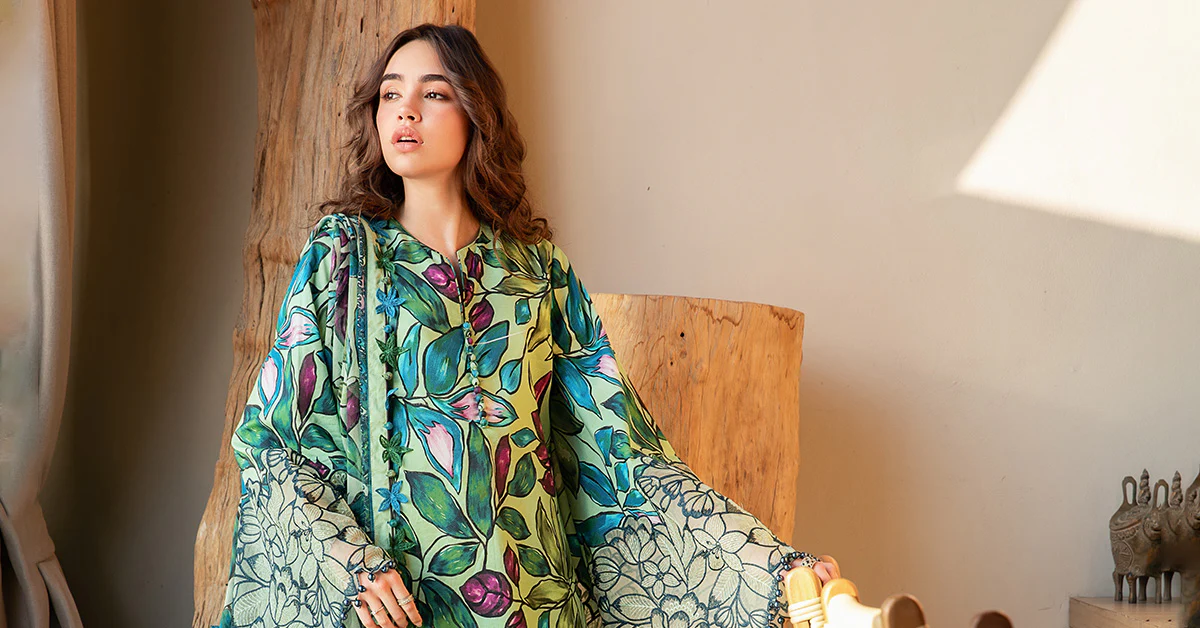 3 Piece Unstitched Printed Lawn Suit | MPT-2505-B - Image 4