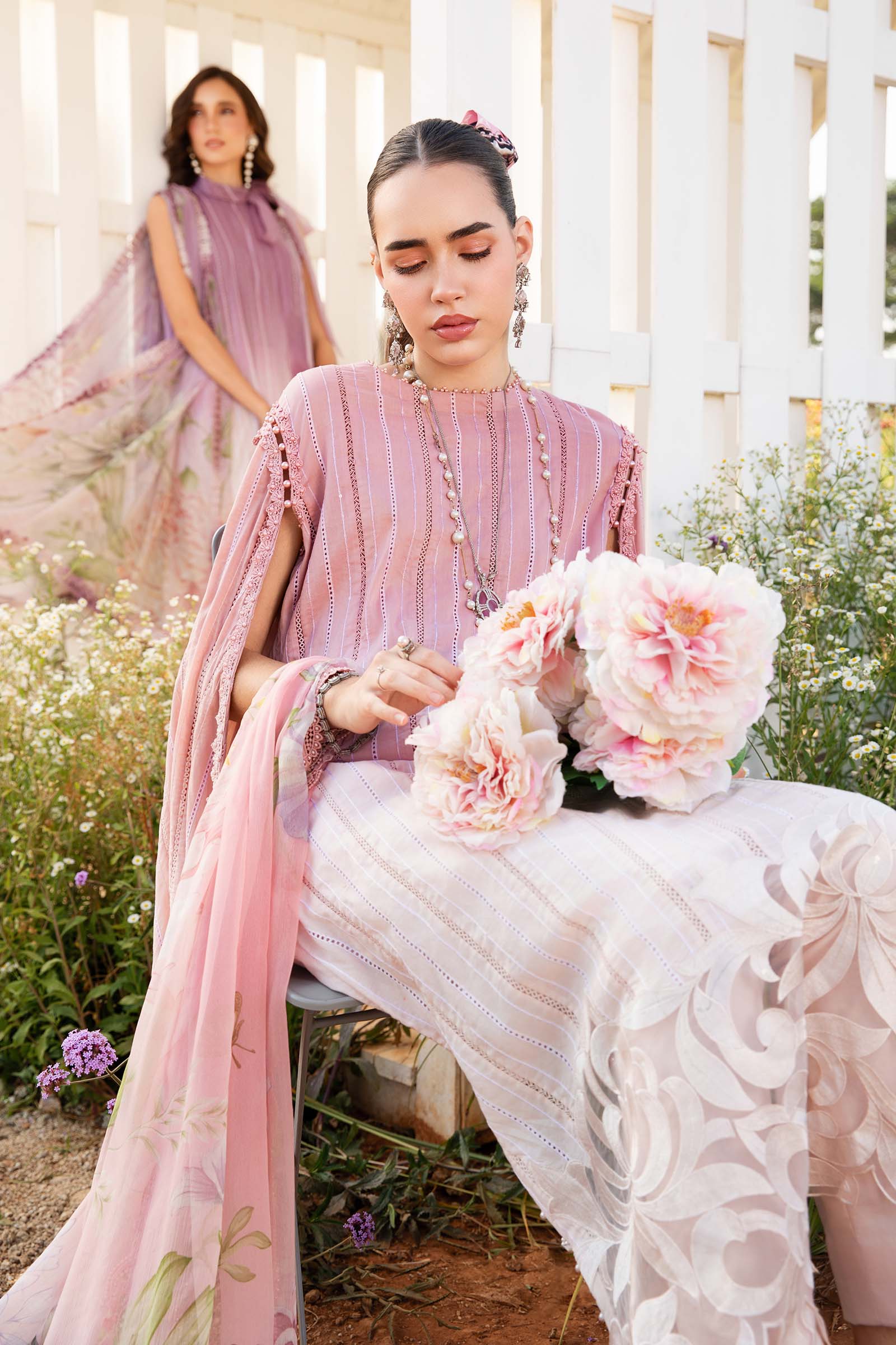 3 Piece Unstitched Printed Lawn Suit | MPT-2506-A - Image 3