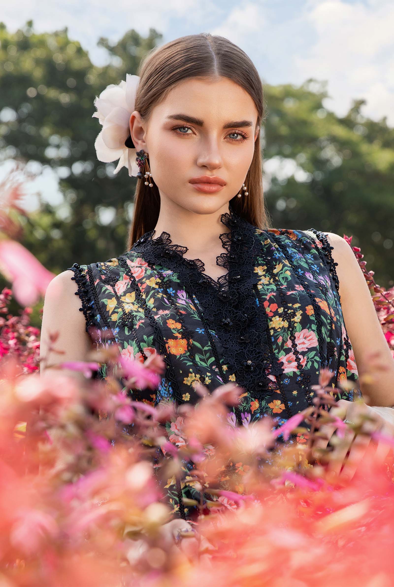 3 Piece Unstitched Printed Lawn Suit | MPT-2507-B - Image 4