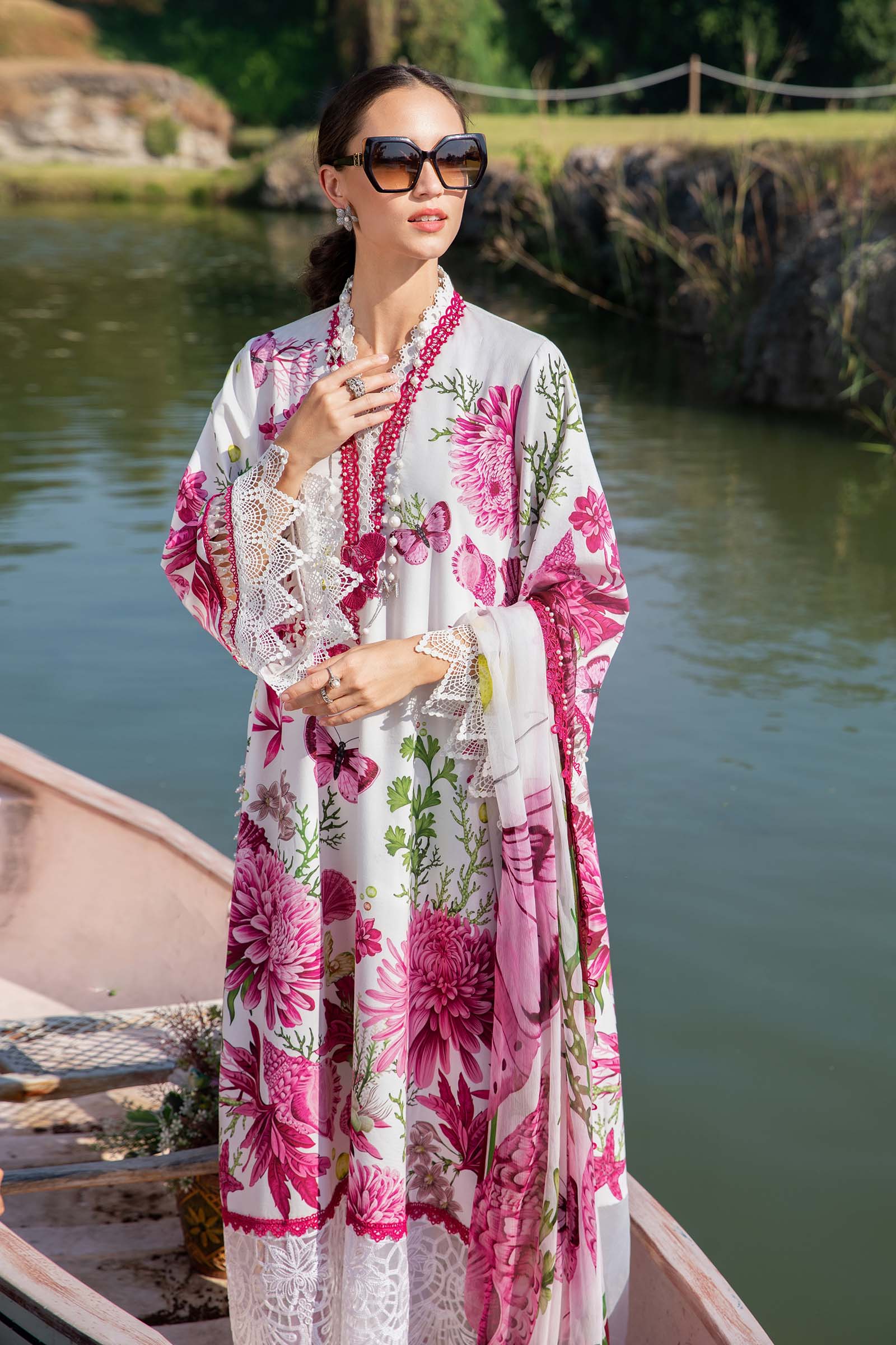 3 Piece Unstitched Printed Lawn Suit | MPT-2510-A - Image 6