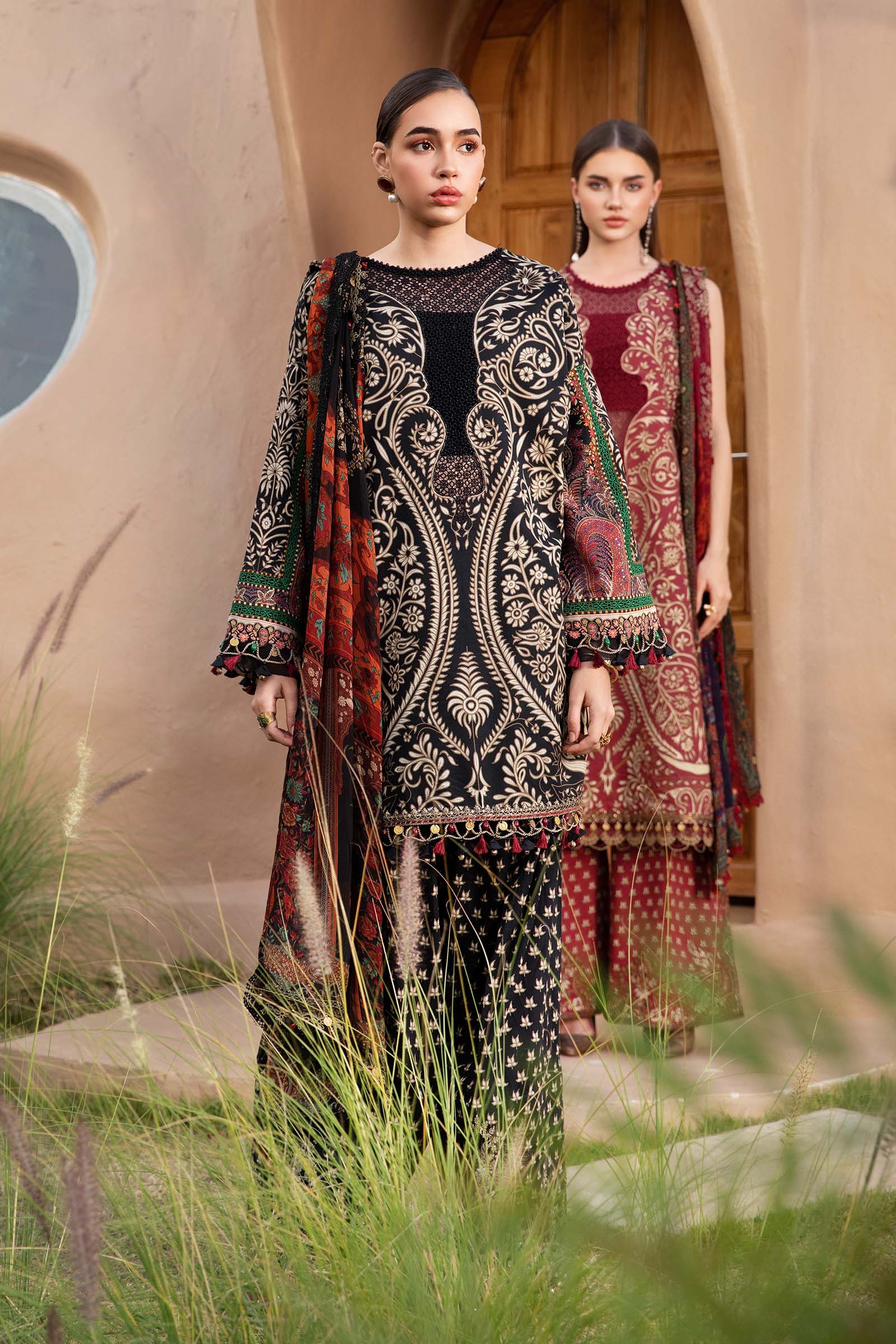 3 Piece Unstitched Printed Lawn Suit | MPT-2512-B - Image 3