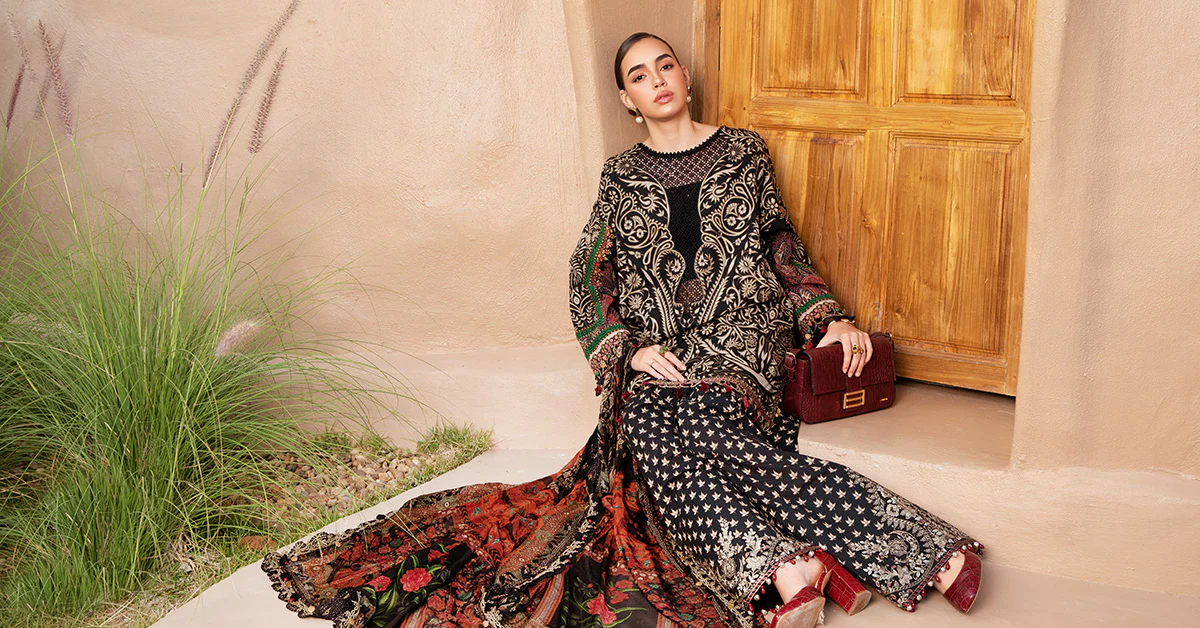 3 Piece Unstitched Printed Lawn Suit | MPT-2512-B - Image 6