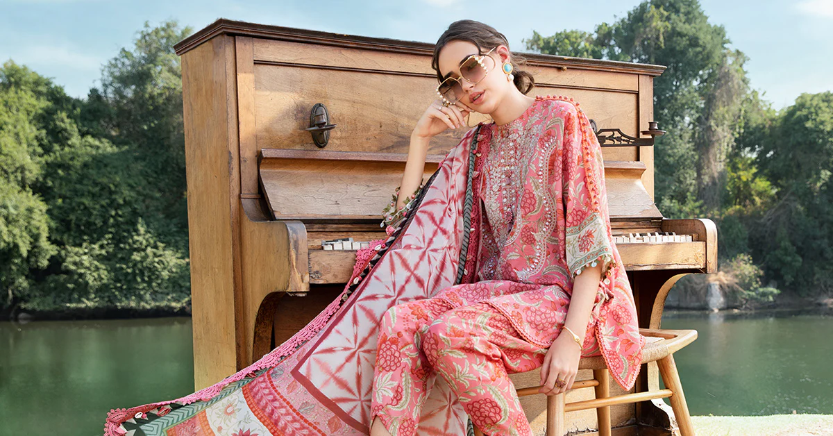 3 Piece Unstitched Printed Lawn Suit | MPT-2513-A - Image 4