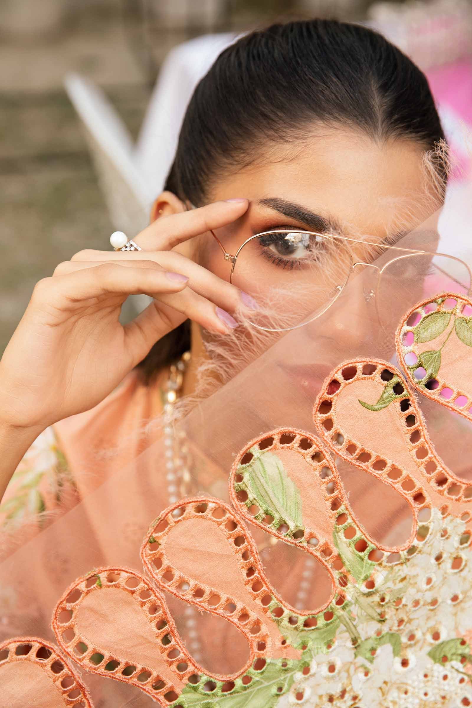 3 Piece Unstitched Embroidered Lawn Suit | MPT-2602-A - Image 5