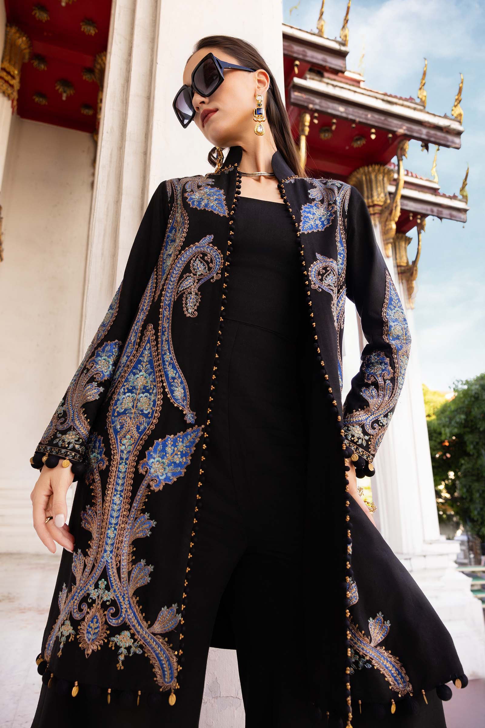 3 Piece Unstitched Embroidered Twill Linen Suit - Image 6