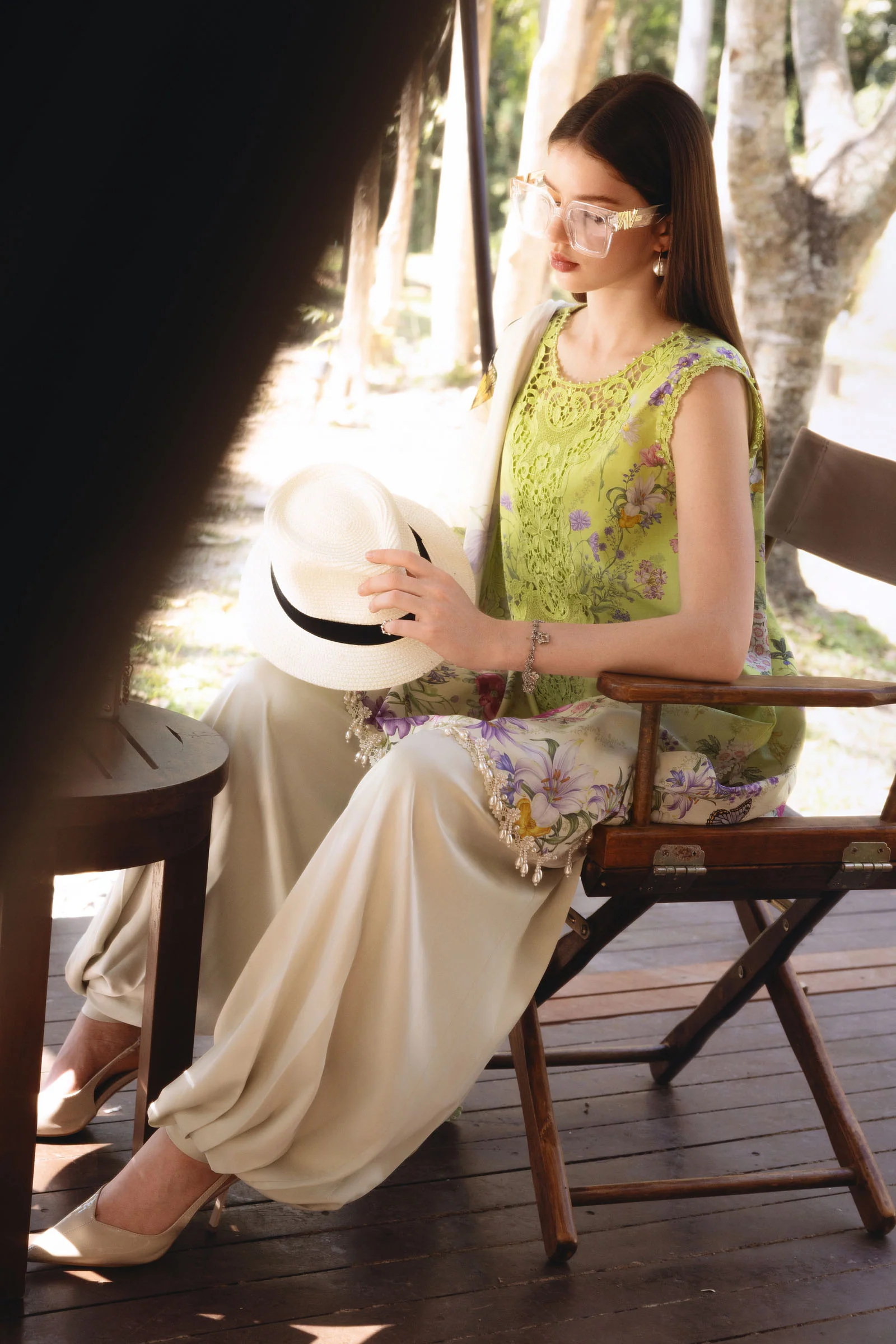 3 Piece Unstitched Embroidered Lawn Suit - Image 3